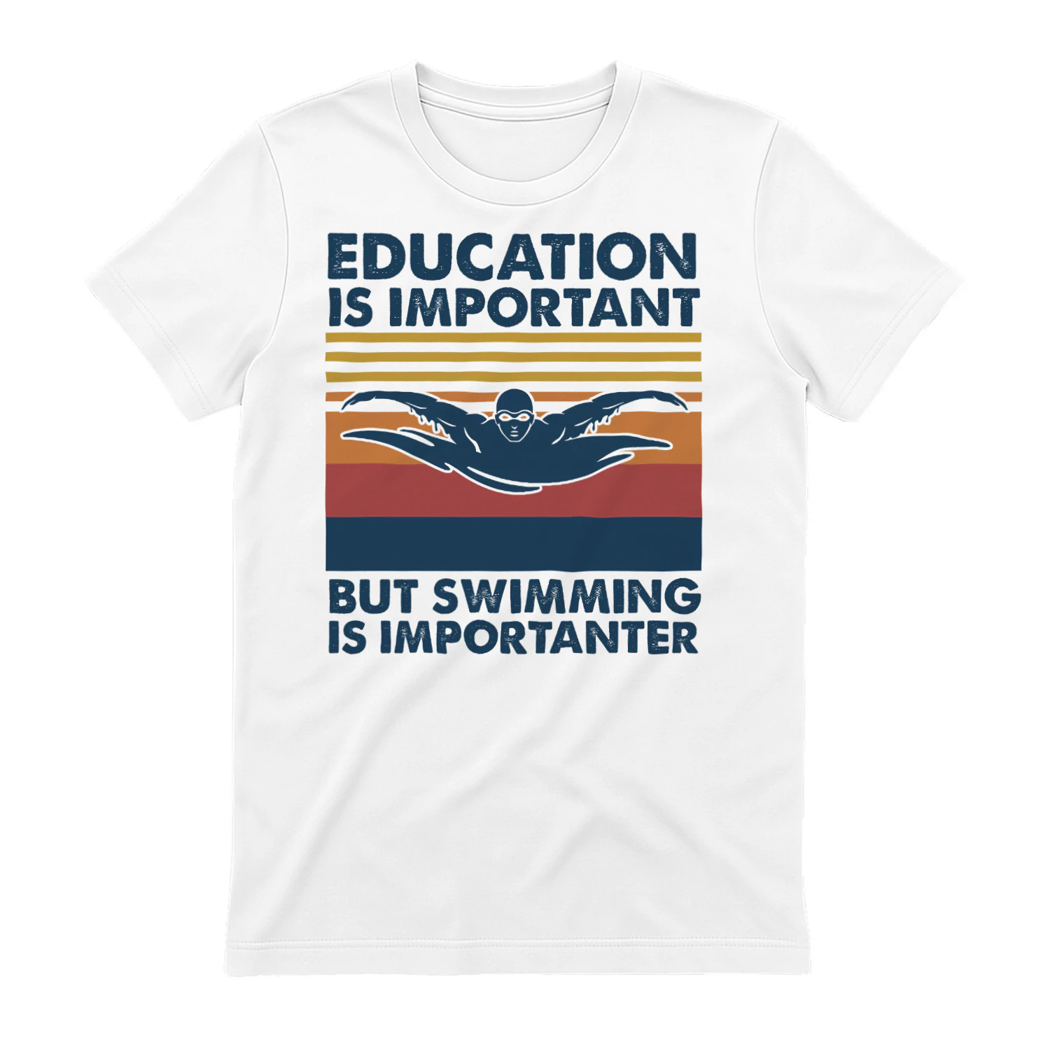 Education is important but swimming is importanter