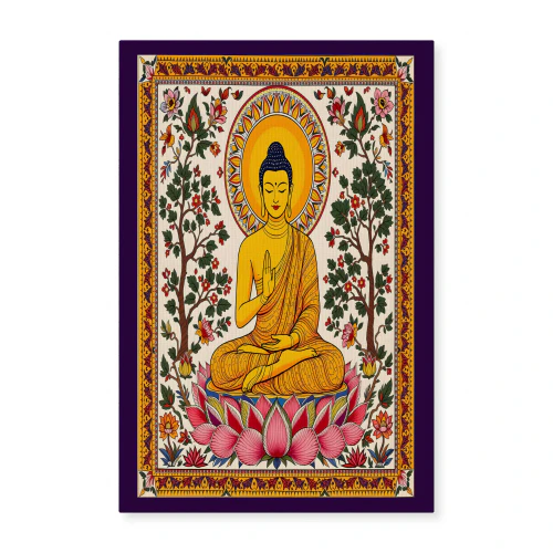 Buddha in the Garden of Serenity - canvas Art
