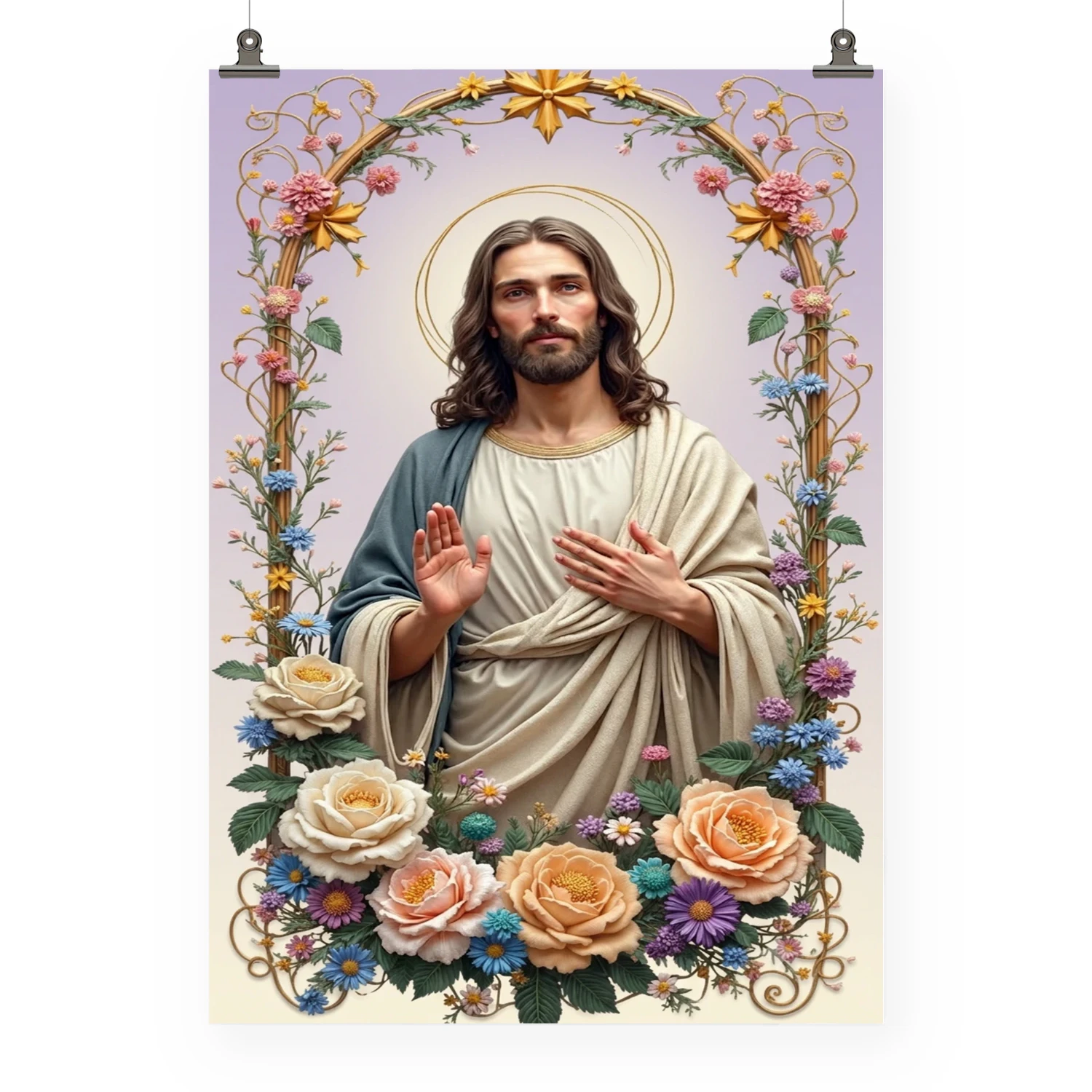 Christ in Bloom — Floral Christian Wall Art