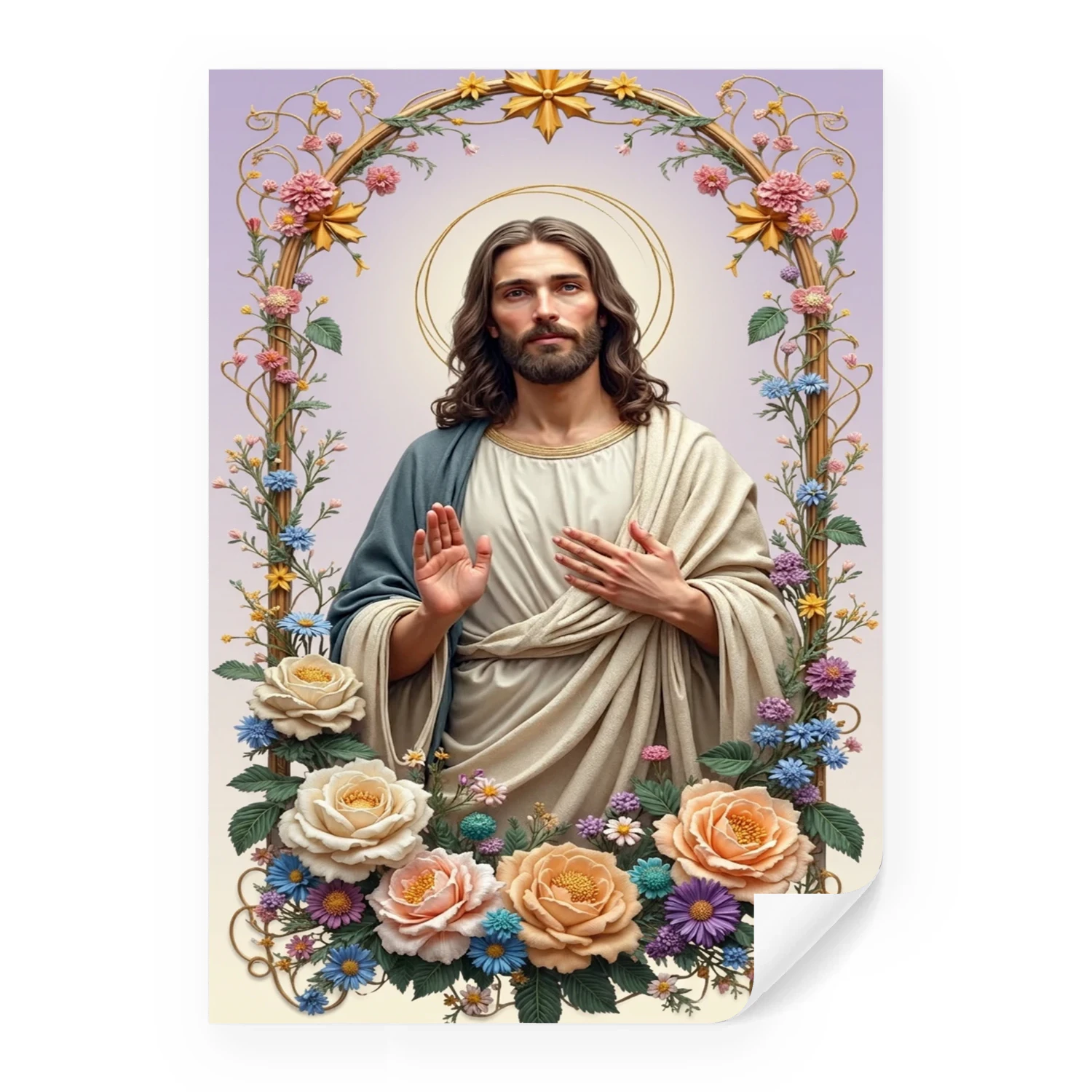 Christ in Bloom — Floral Christian Wall Art