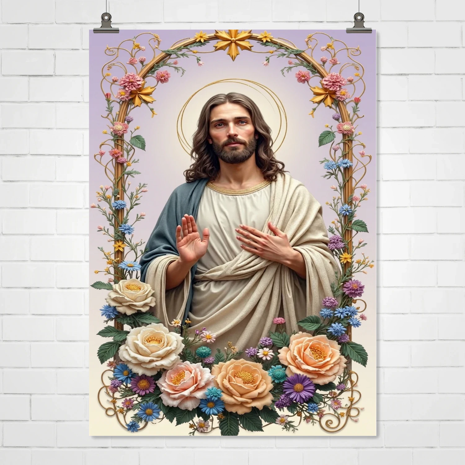Christ in Bloom — Floral Christian Wall Art