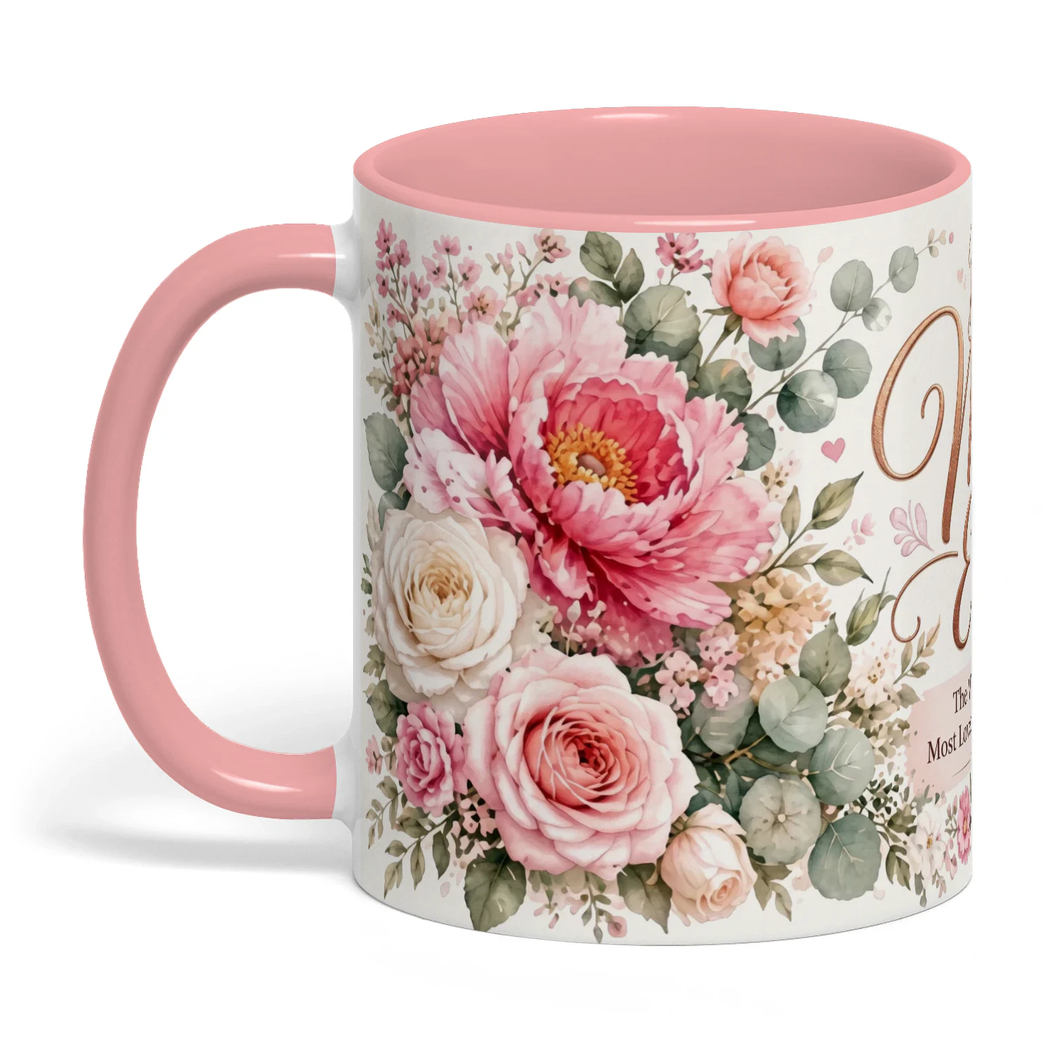 "Best Mom Ever" Big Floral Coffee Mug