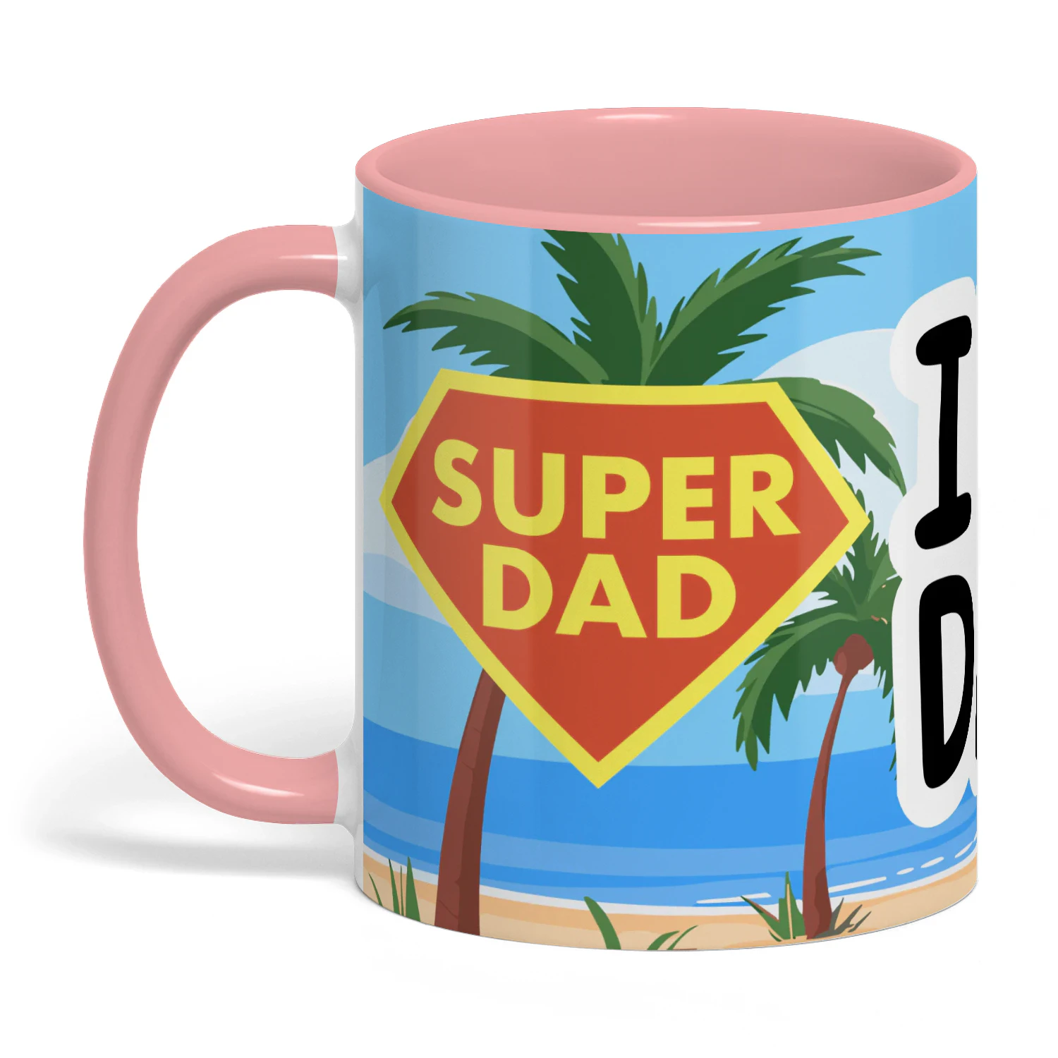 "Super Dad, I Love" Coffee Mug