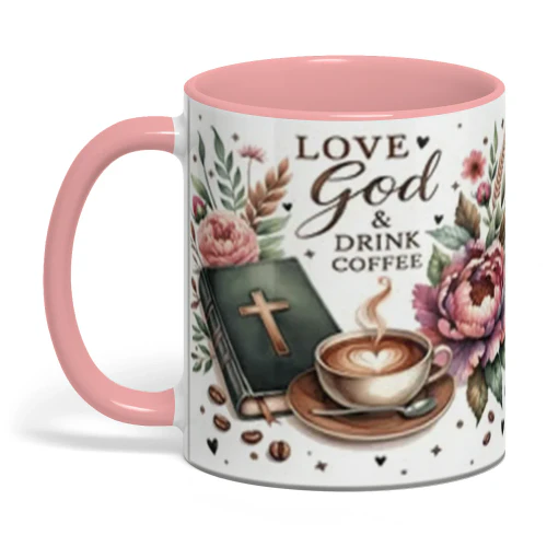 Christian Coffee Mug | "Love God & Drink Coffee"