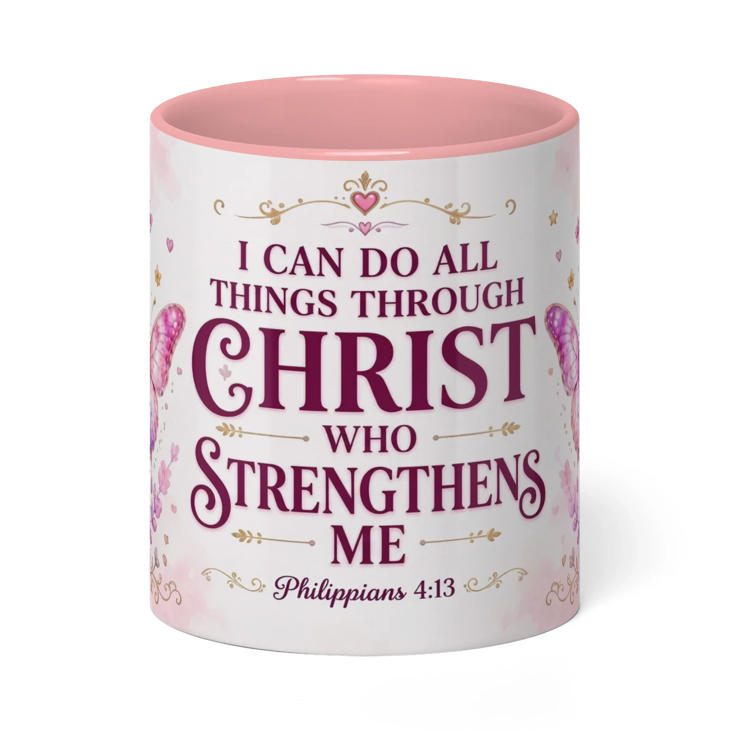 Christian Coffee Mug | "I can do all things through christ who strengthens me"
