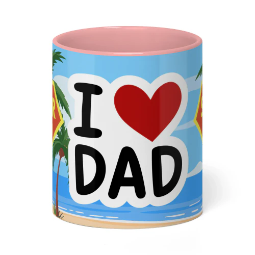 "Super Dad, I Love" Coffee Mug