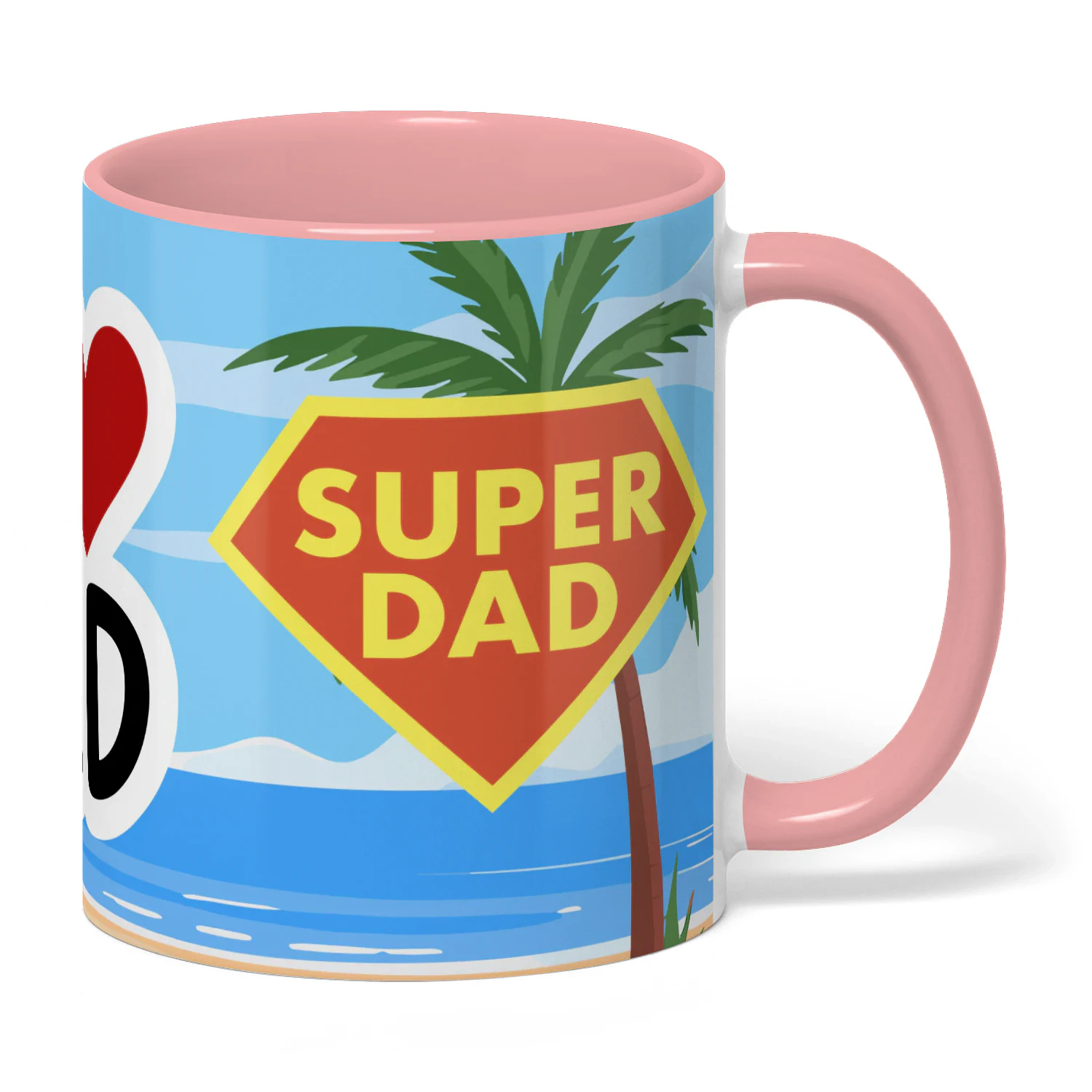 "Super Dad, I Love" Coffee Mug