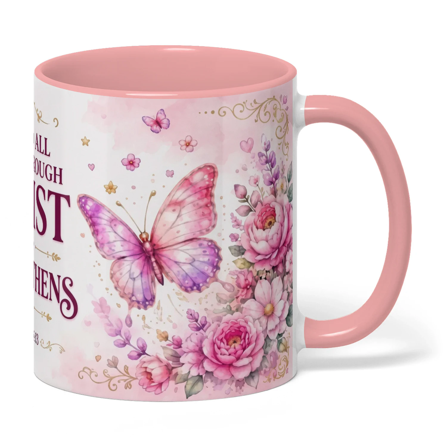 Christian Coffee Mug | "I can do all things through christ who strengthens me"