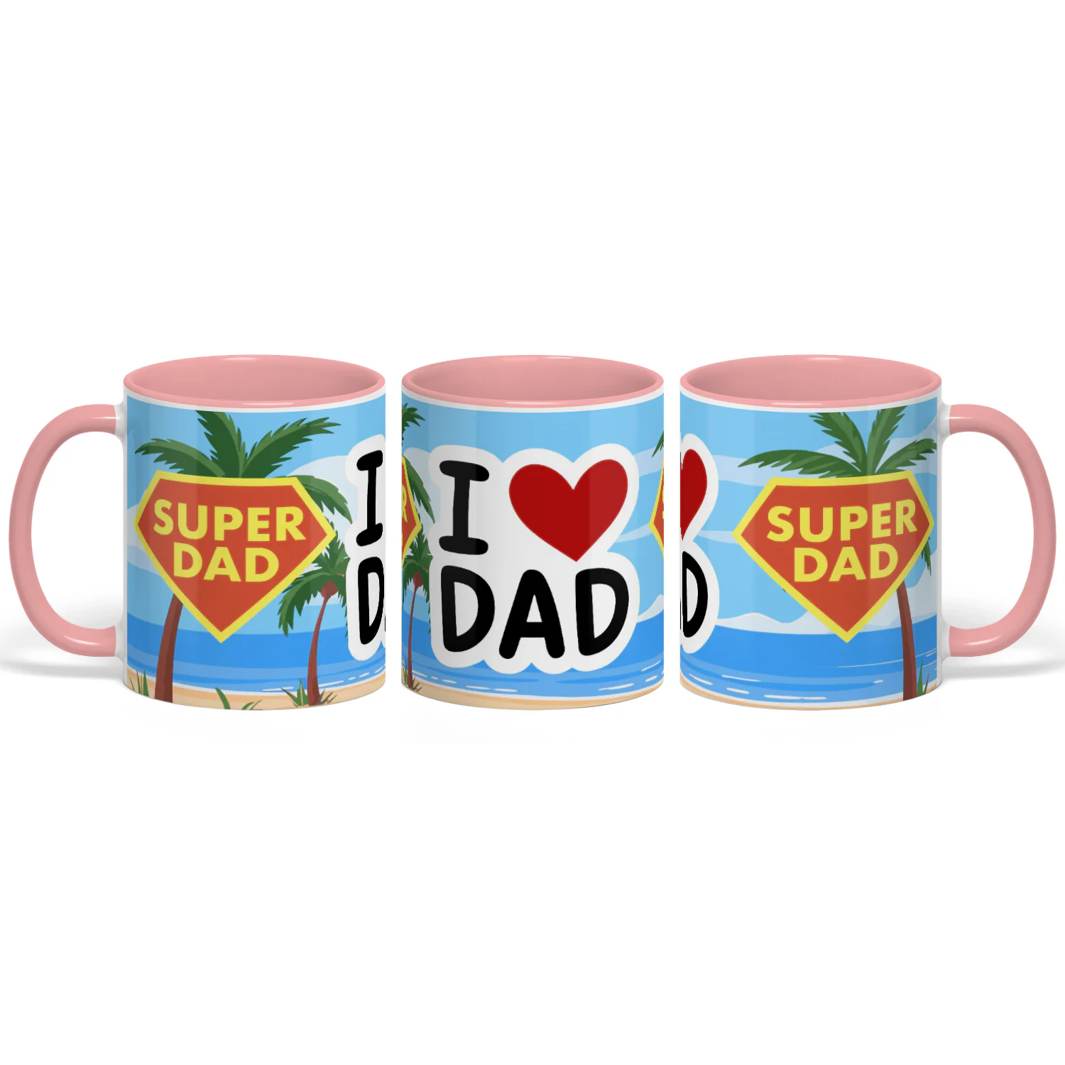 "Super Dad, I Love" Coffee Mug