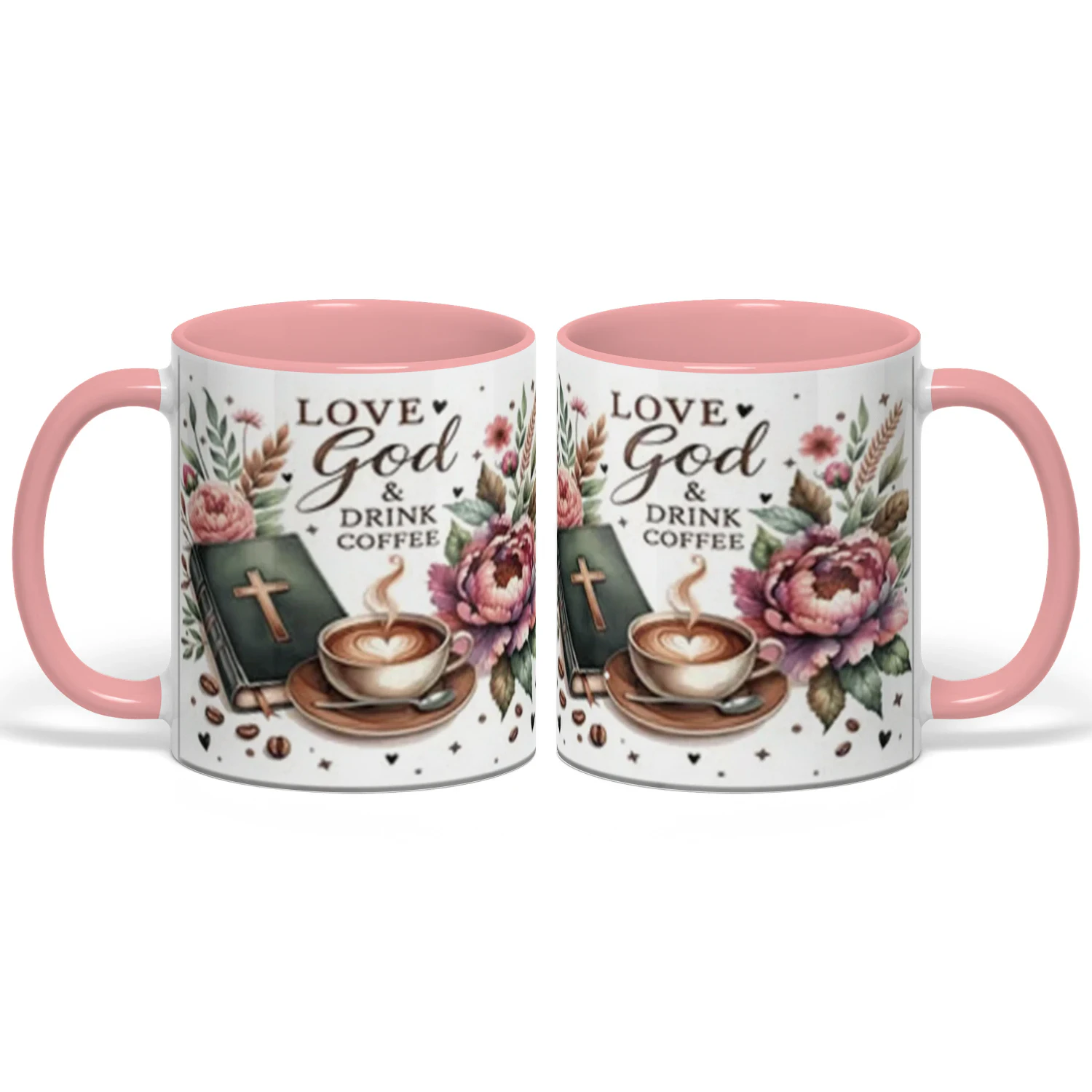 Christian Coffee Mug | "Love God & Drink Coffee"