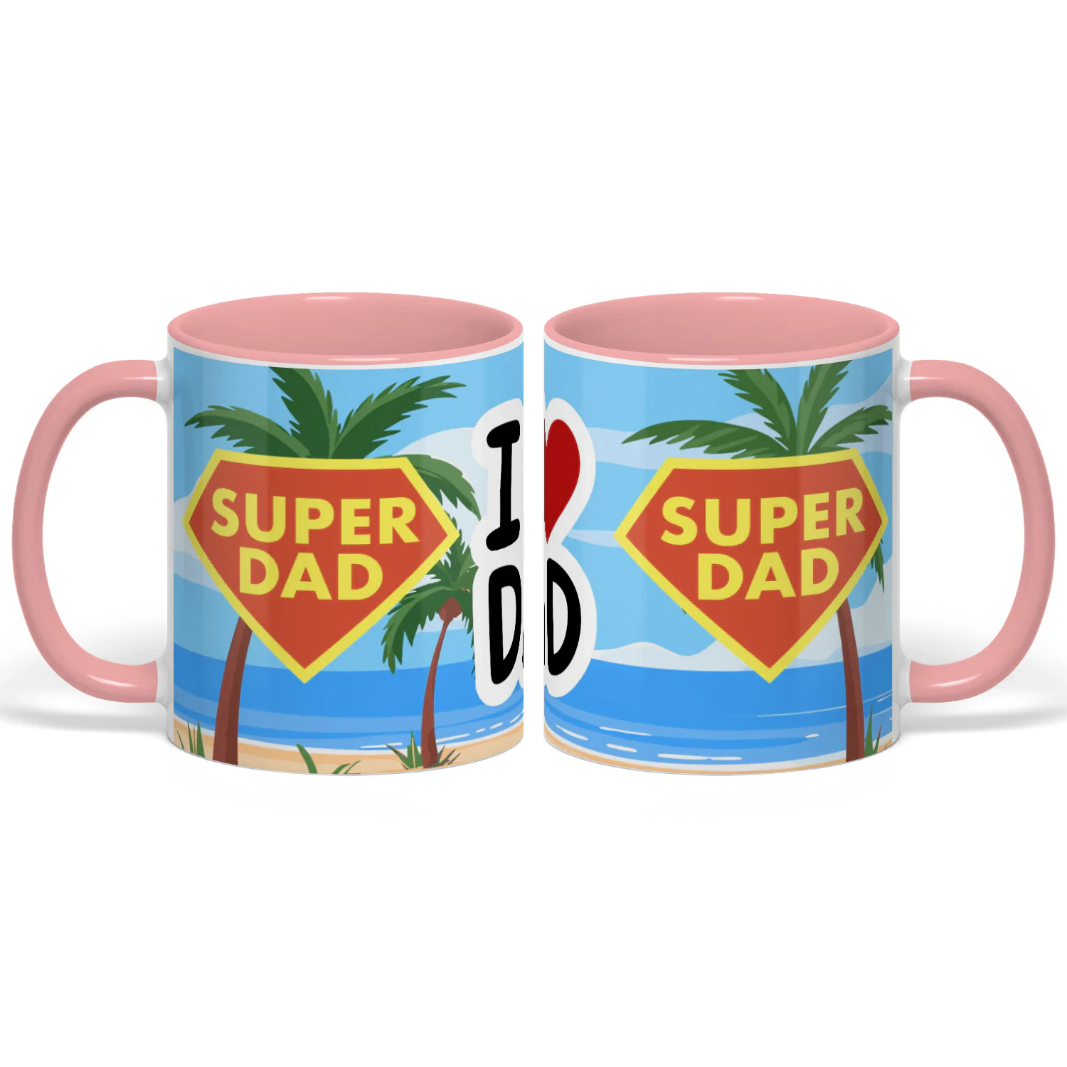 "Super Dad, I Love" Coffee Mug