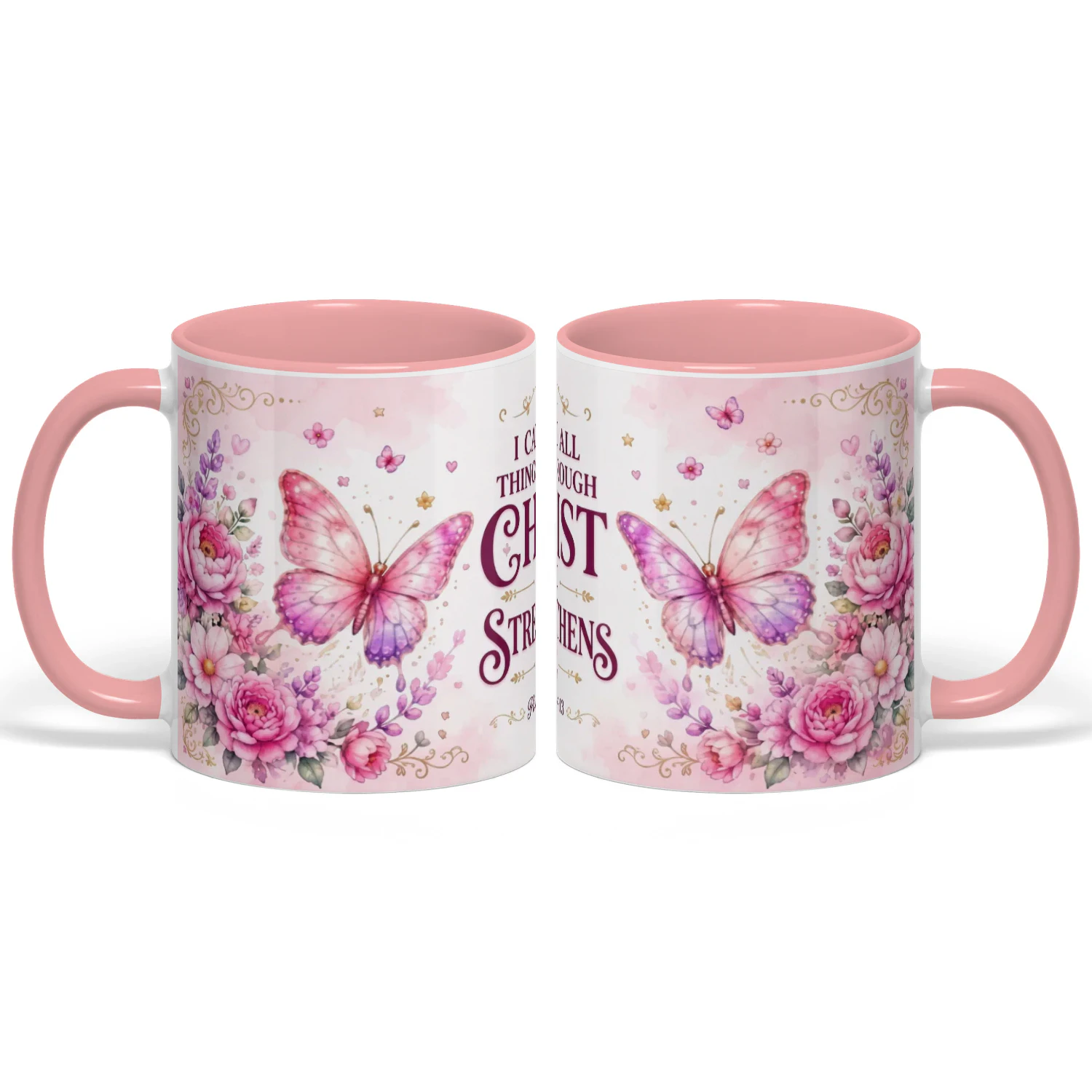 Christian Coffee Mug | "I can do all things through christ who strengthens me"