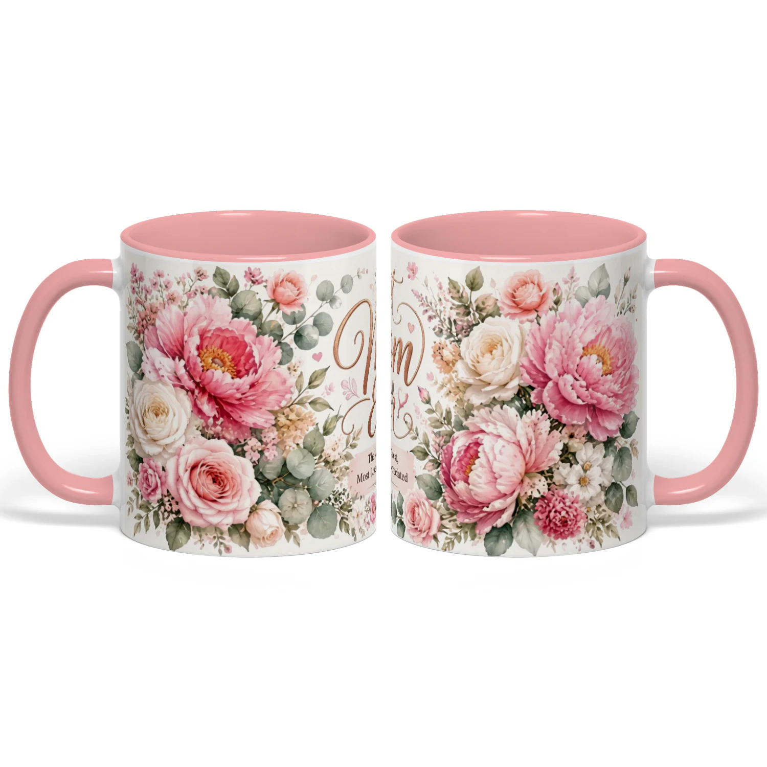 "Best Mom Ever" Big Floral Coffee Mug