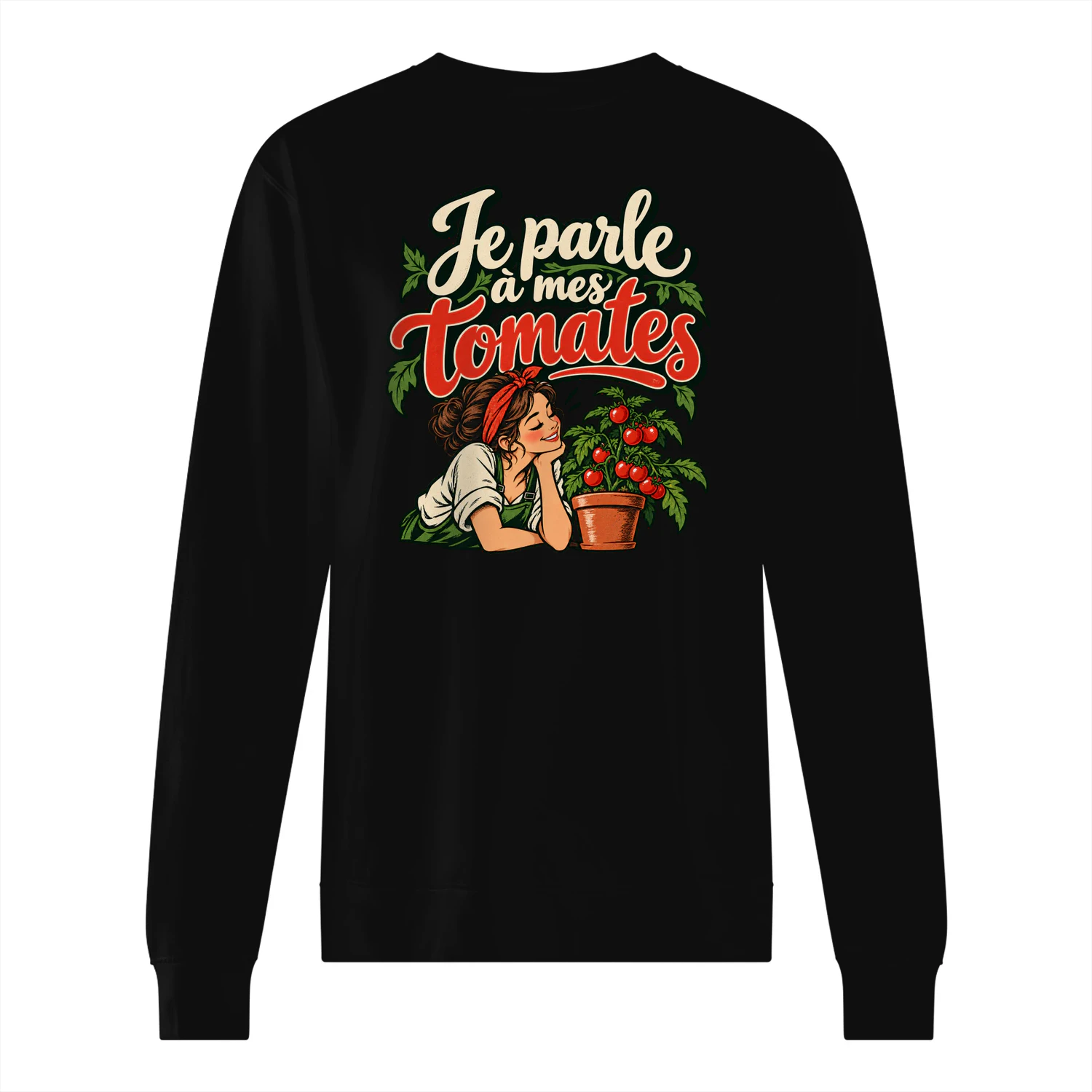 Conversation complice avec des tomates
