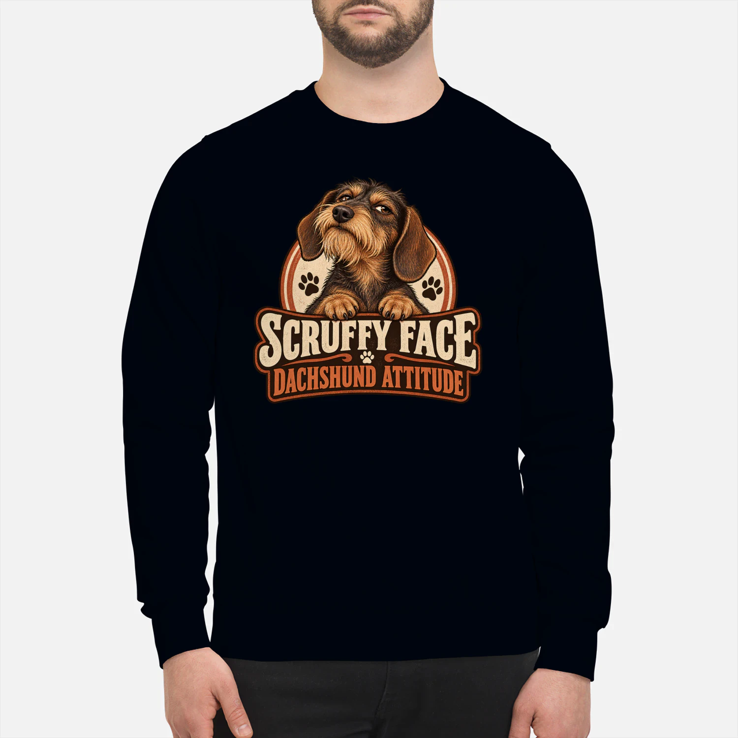 Scruffy Face Dachshund Attitude