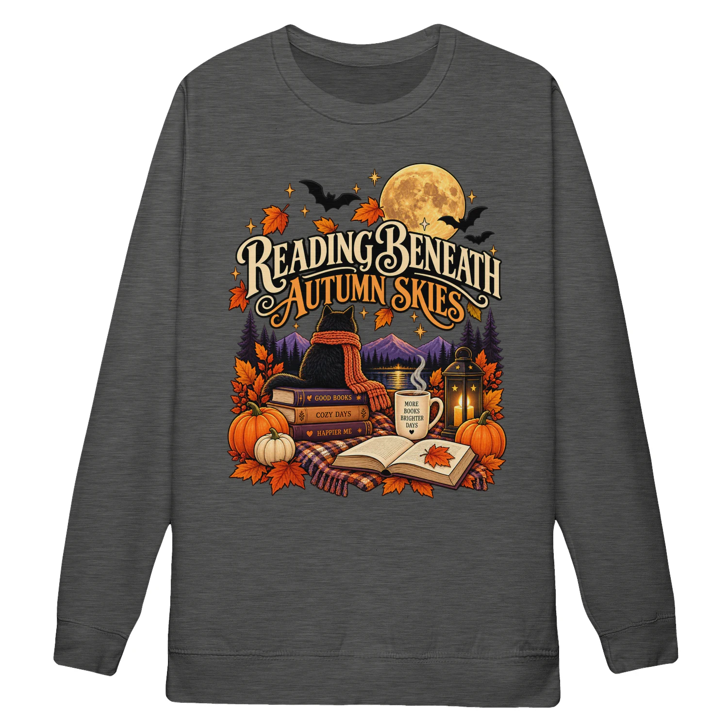 Reading Beneath Autumn Skies 