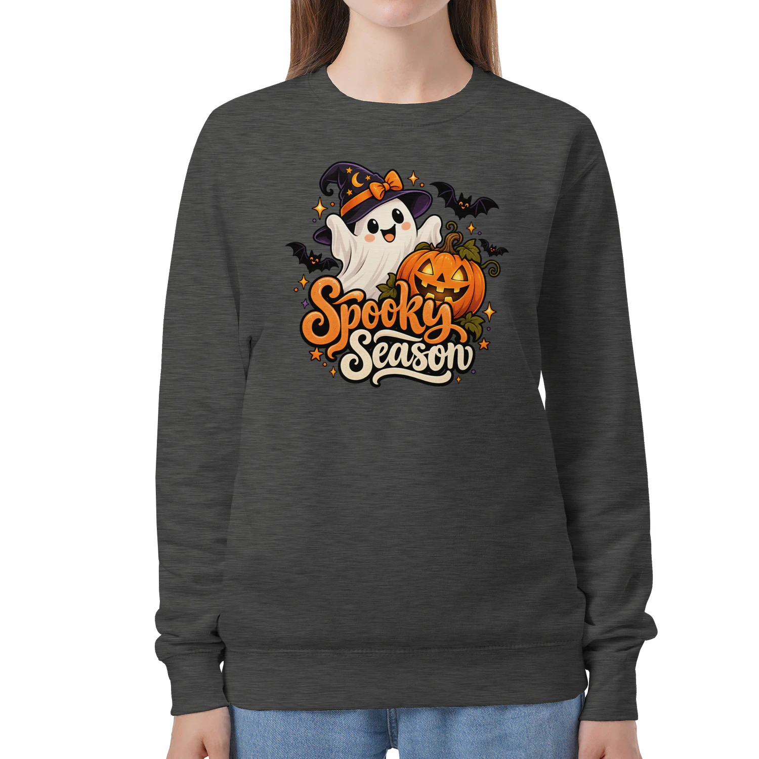 Spooky Season Ghost & Pumpkin Halloween