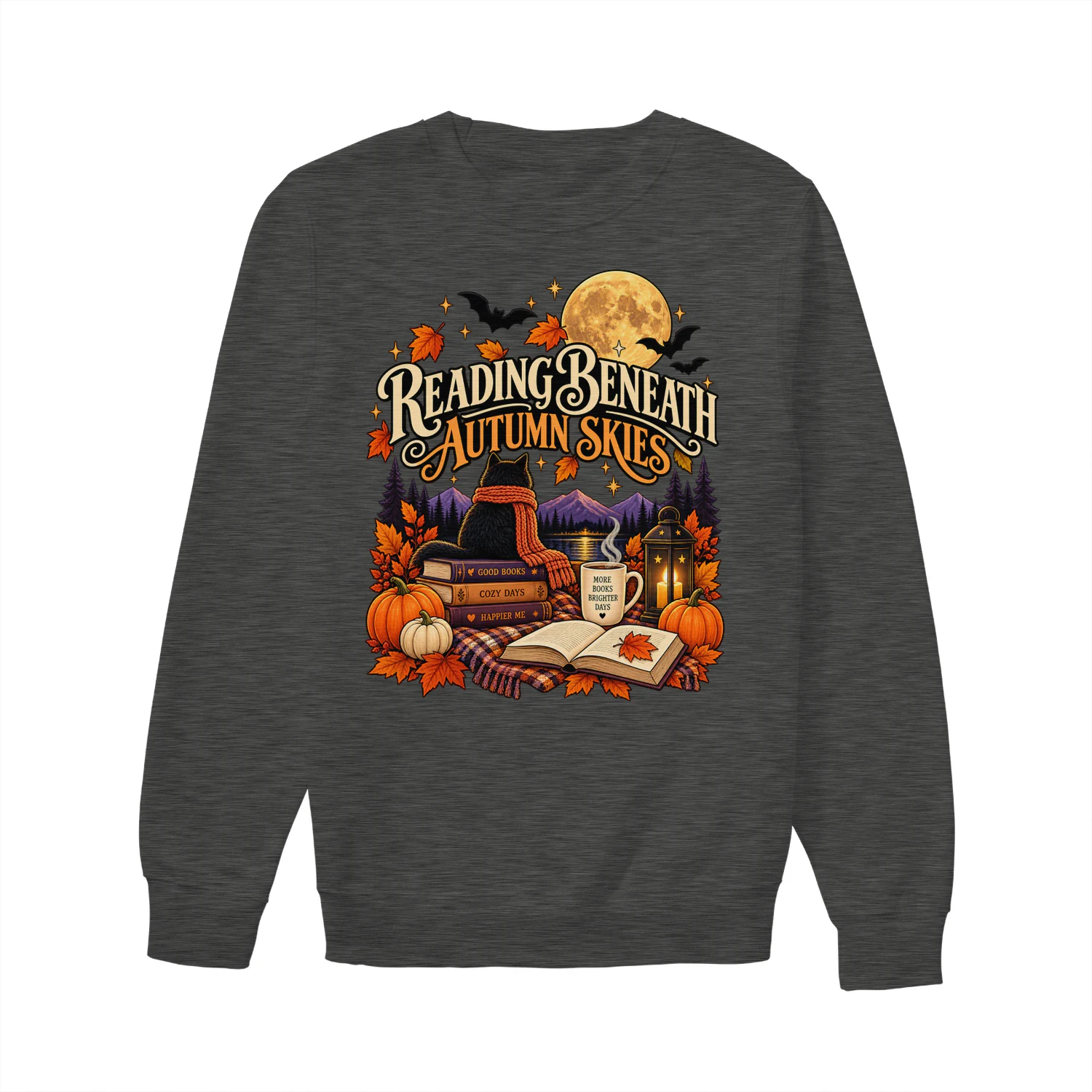 Reading Beneath Autumn Skies 