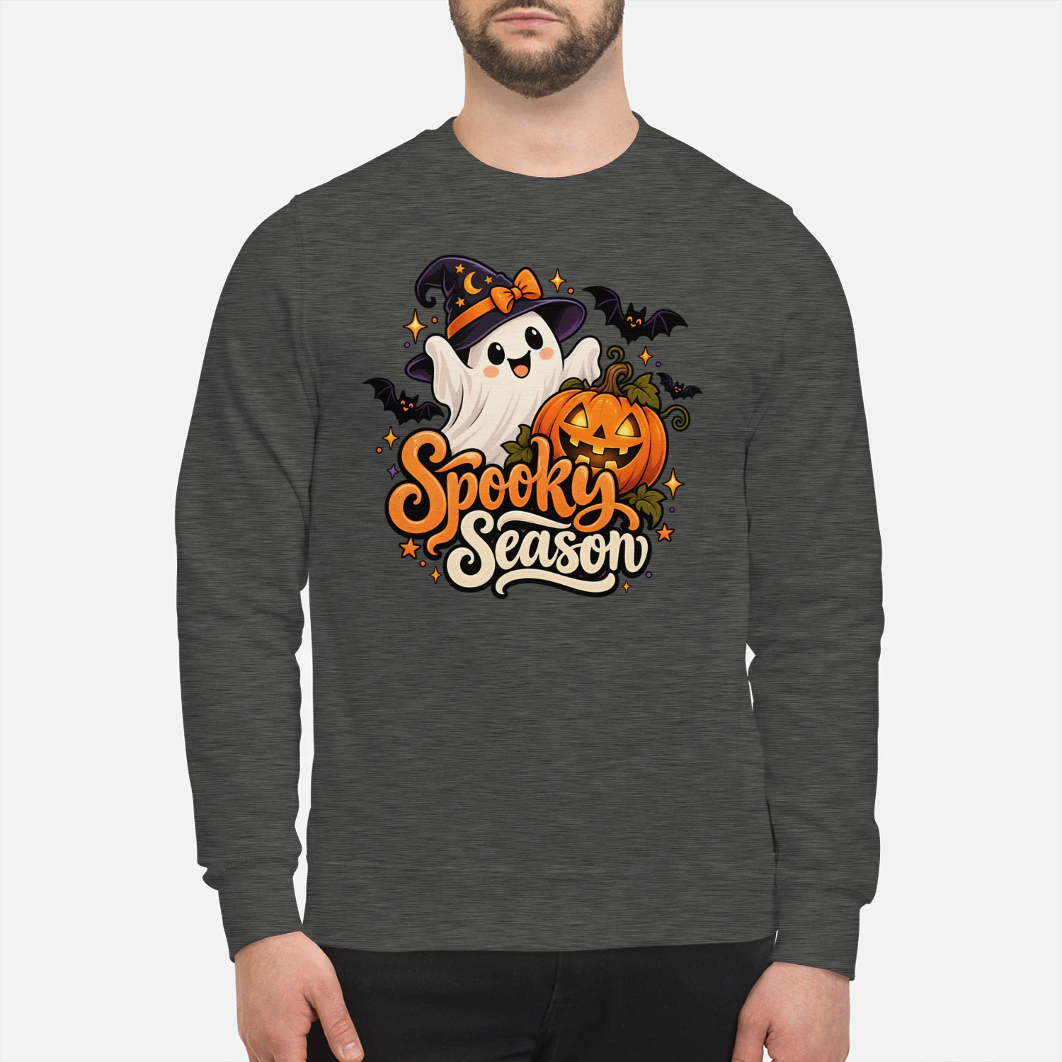 Spooky Season Ghost & Pumpkin Halloween