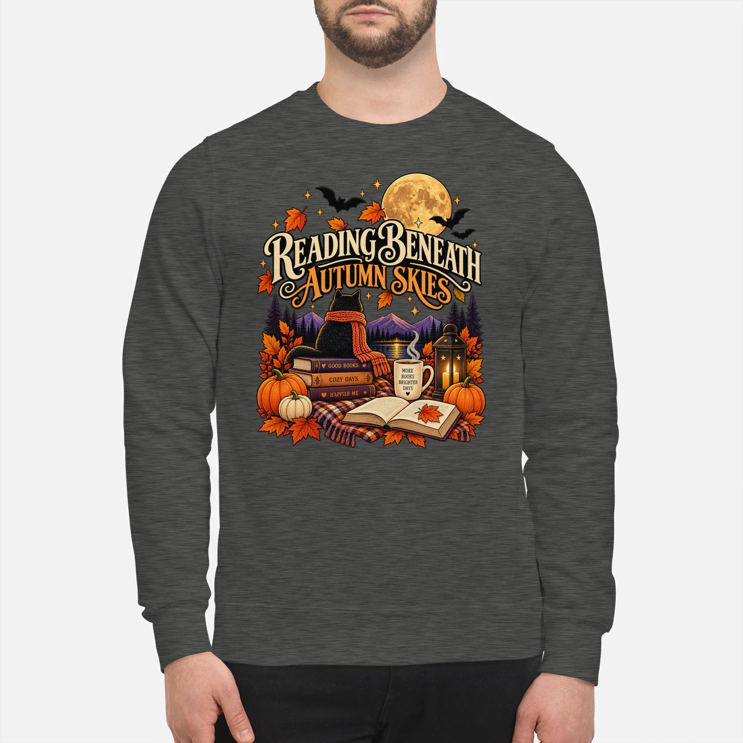 Reading Beneath Autumn Skies 