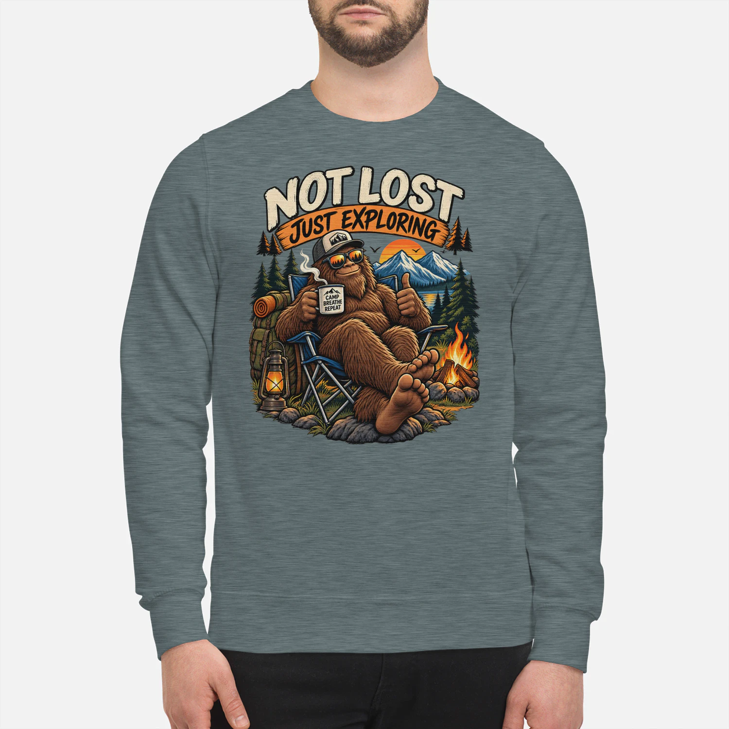 Not Lost Just Exploring Bigfoot Camping Adventure Design