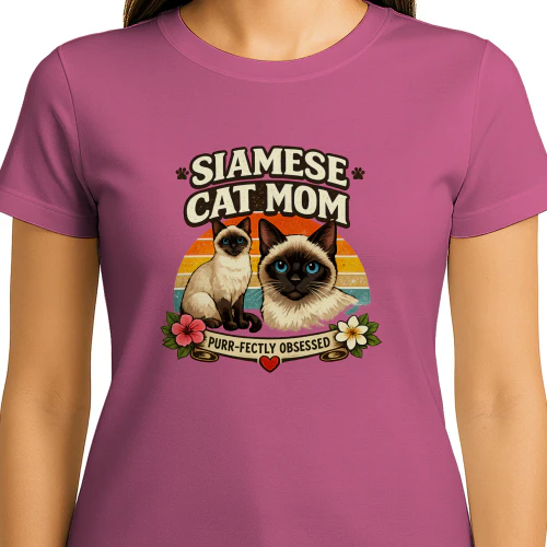 Siamese Cat Mom - Funny Pet Lover Idea for Owners