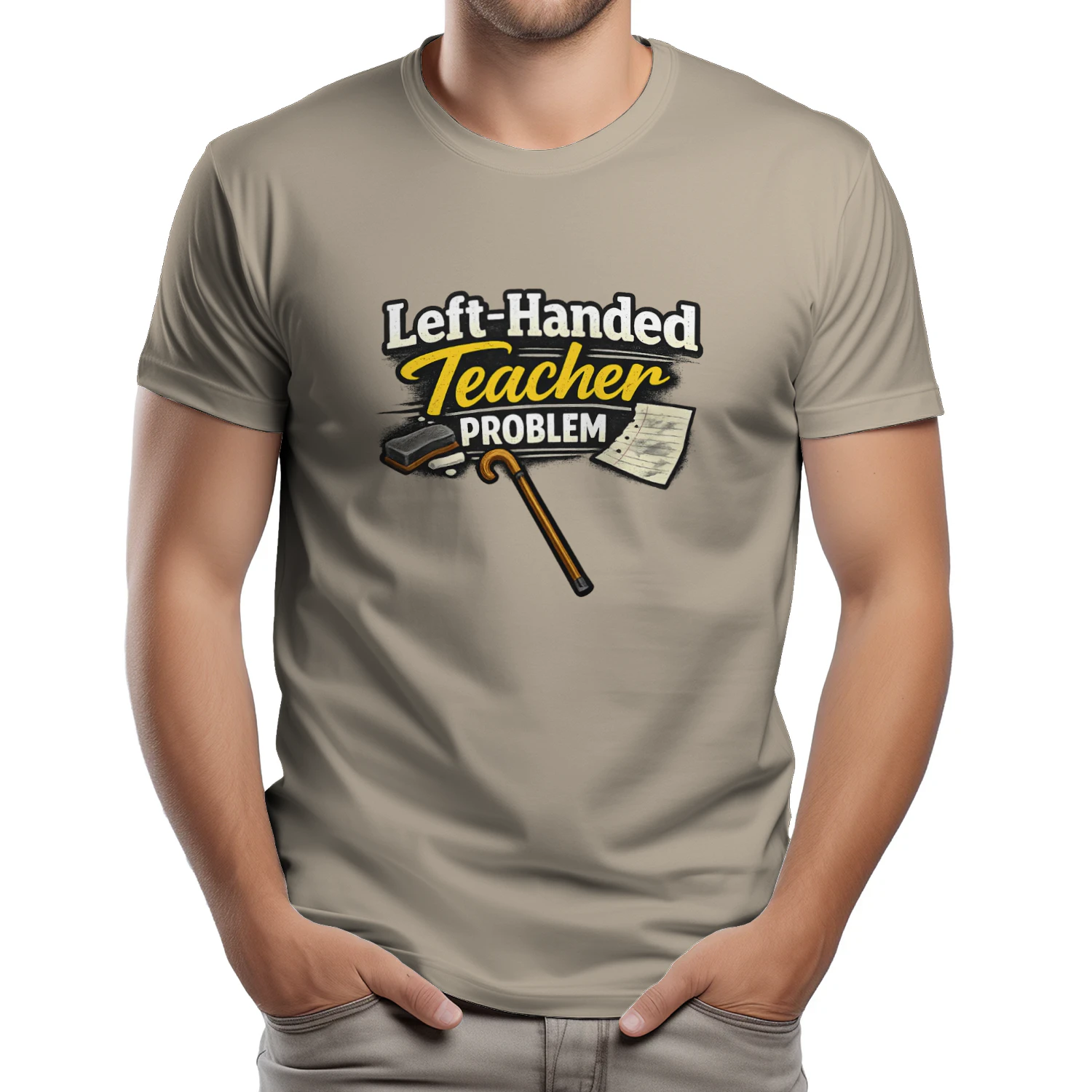 Left Handed Teacher Problem Funny Teacher Shirt Lefty Humor Classroom Gift