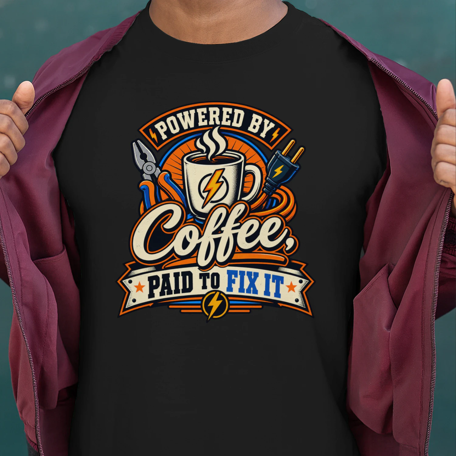 Powered By Coffee Paid To Fix It 