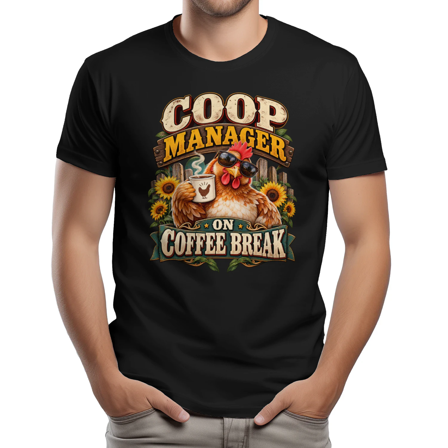 COOP MANAGER ON COFFEE BREAK