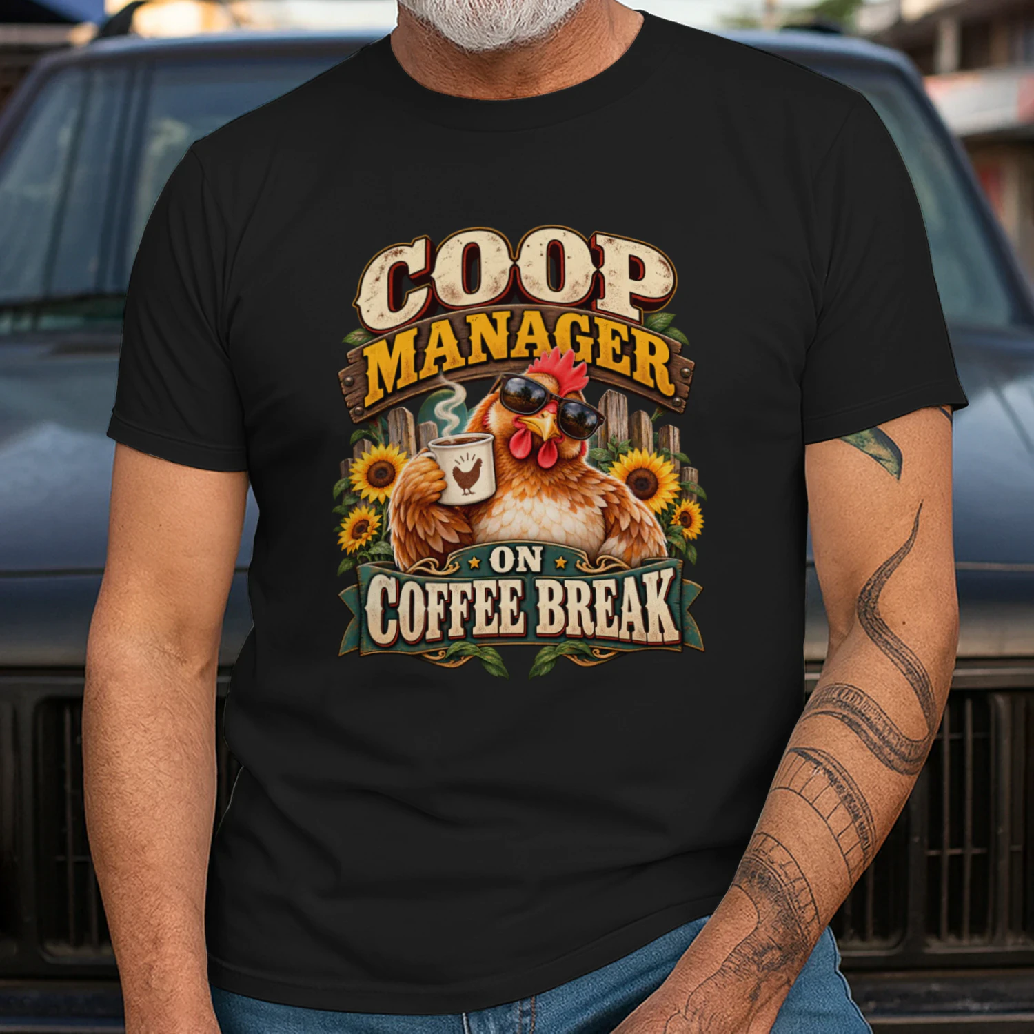 COOP MANAGER ON COFFEE BREAK