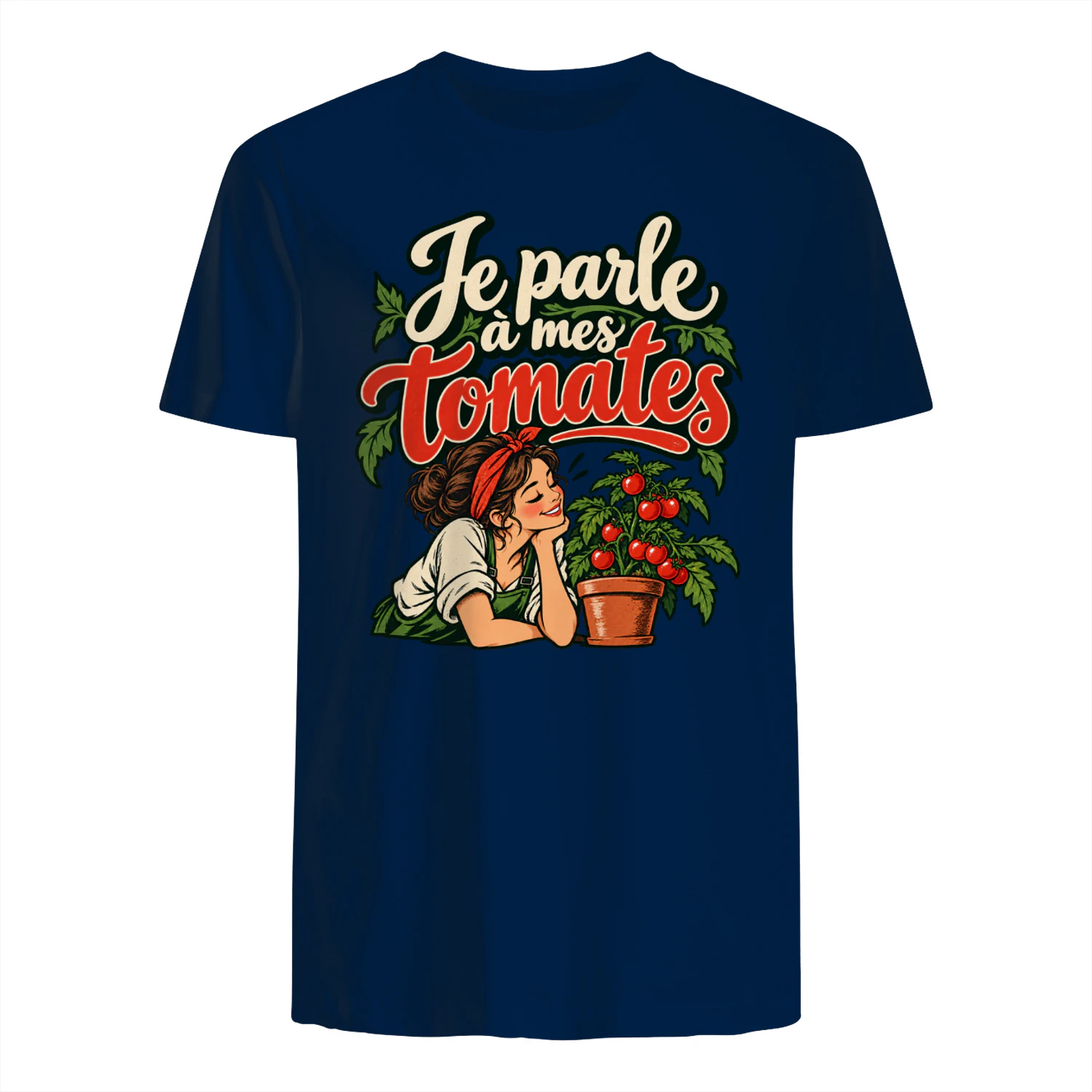 Conversation complice avec des tomates