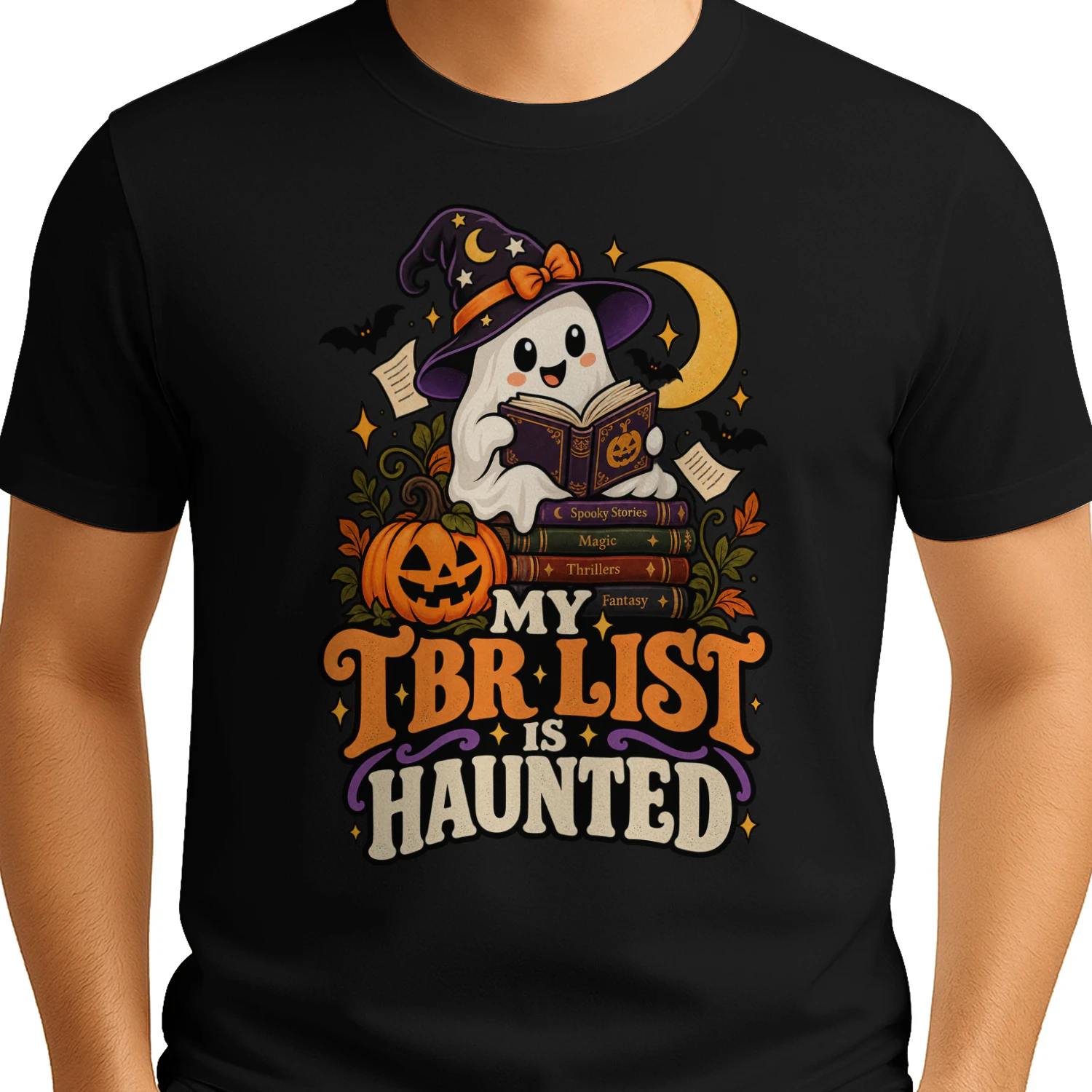My TBR List Is Haunted – Funny Halloween Book Lover Shirt