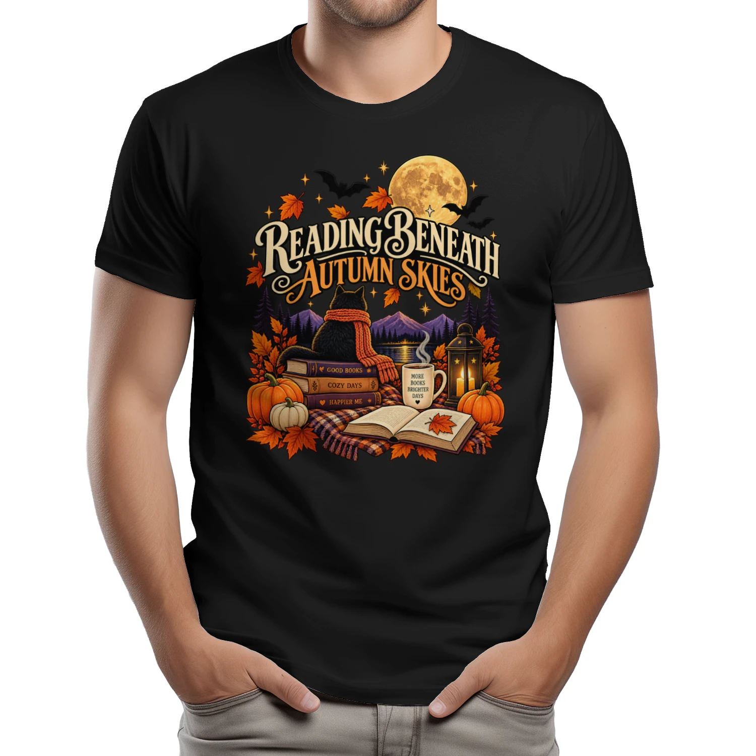READING BENEATH AUTUMN SKIES