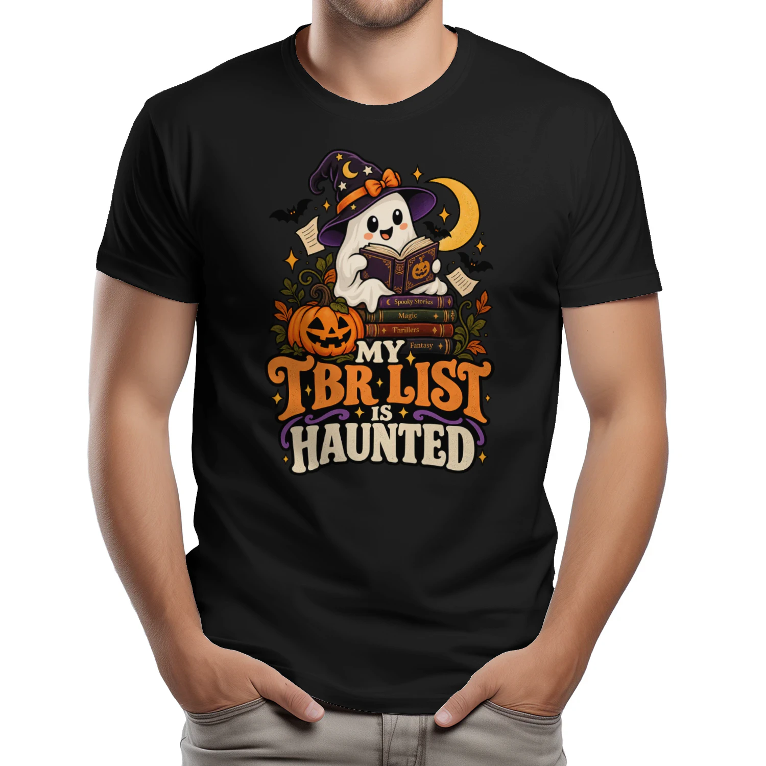 My TBR List Is Haunted – Funny Halloween Book Lover Shirt