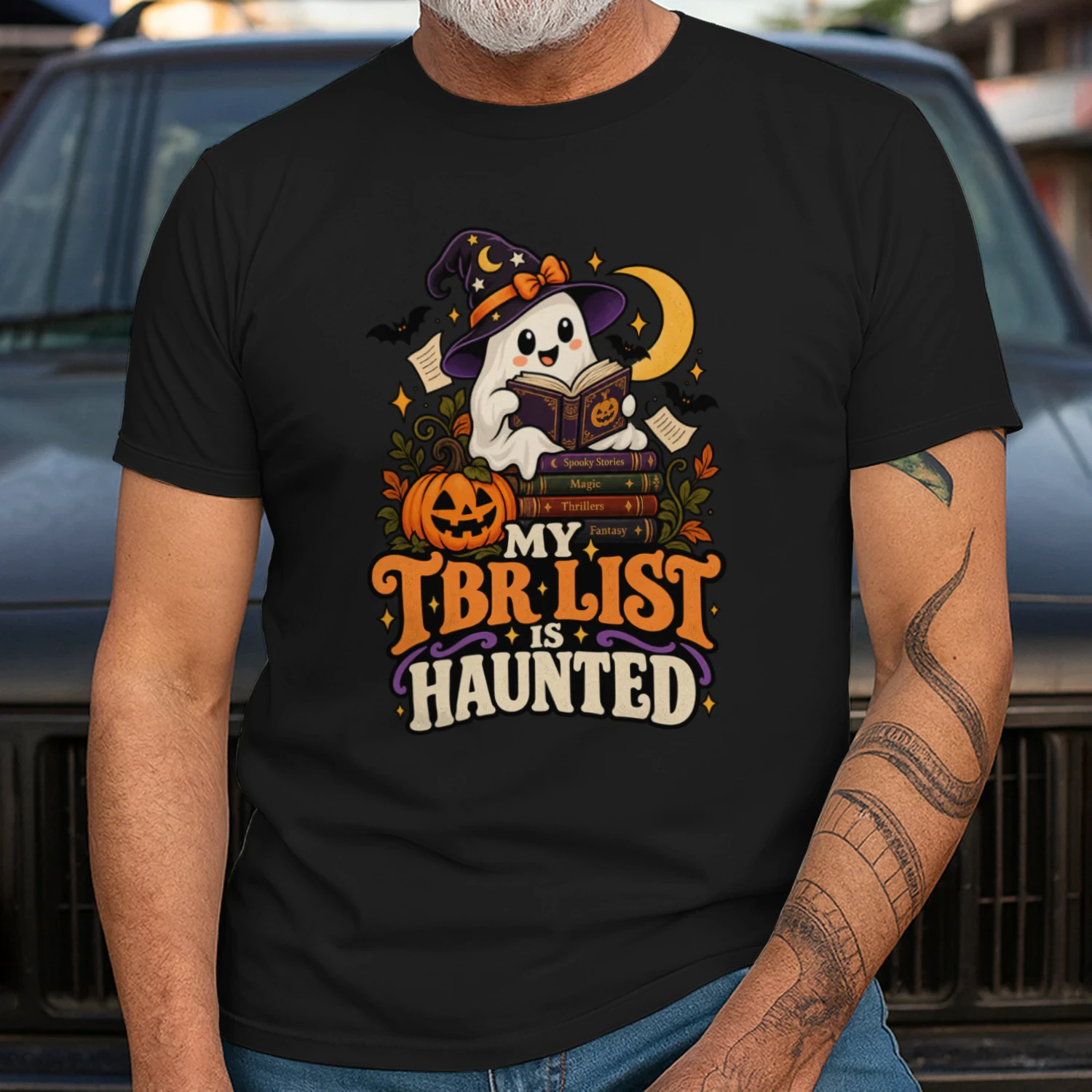 My TBR List Is Haunted – Funny Halloween Book Lover Shirt