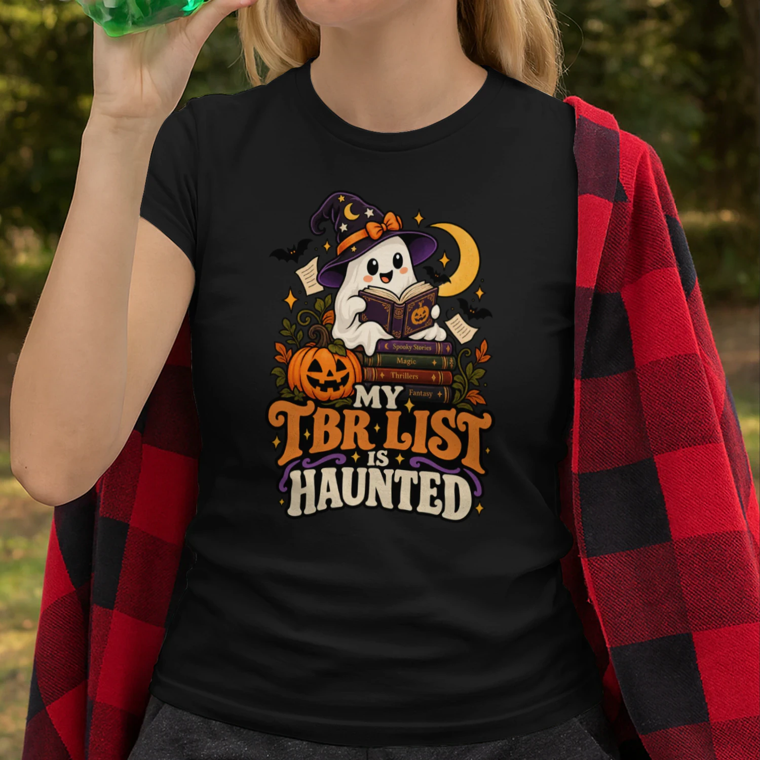 My TBR List Is Haunted – Funny Halloween Book Lover Shirt