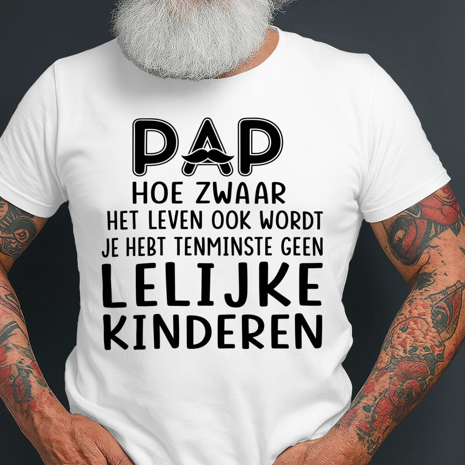 Pap Grappig Shirt - Geen Lelijke Kinderen | Limited Edition