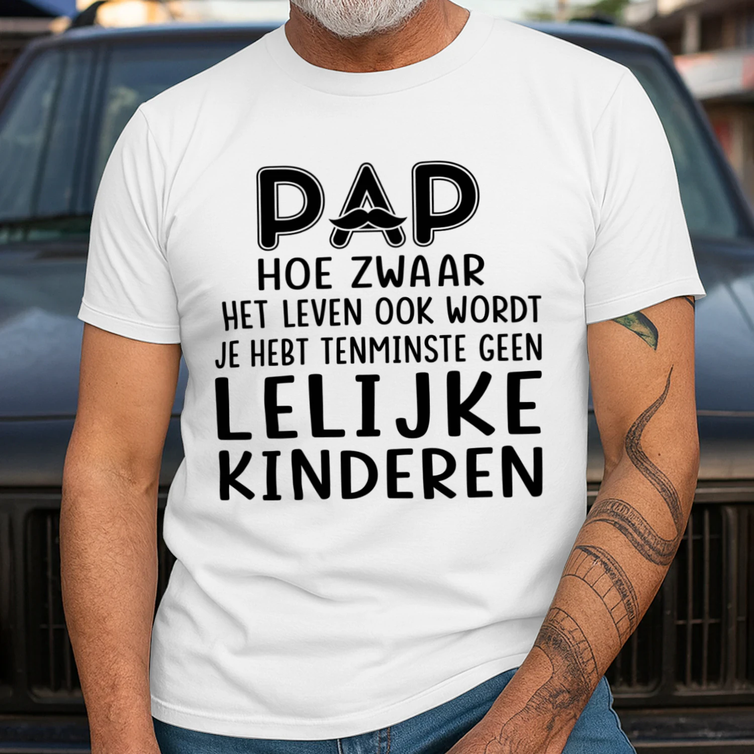 Pap Grappig Shirt - Geen Lelijke Kinderen | Limited Edition