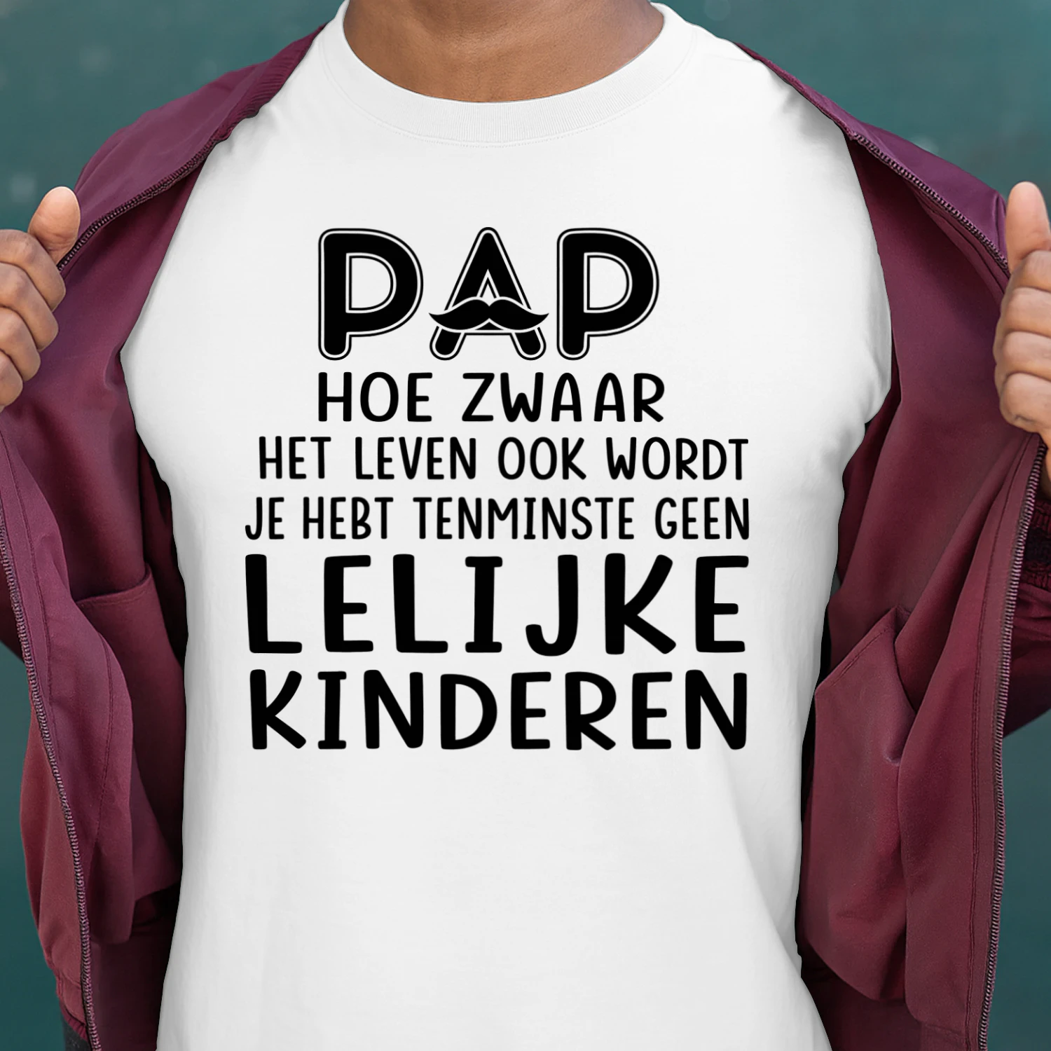 Pap Grappig Shirt - Geen Lelijke Kinderen | Limited Edition