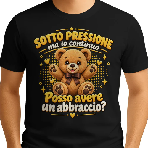 Orso Divertente Sotto Pressione Ma Io Continuo Al Meglio Design Simpatico