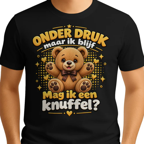Grappige Beer Onder Druk Maar Ik Blijf Mijn Best Doen Knuffel Humor Design