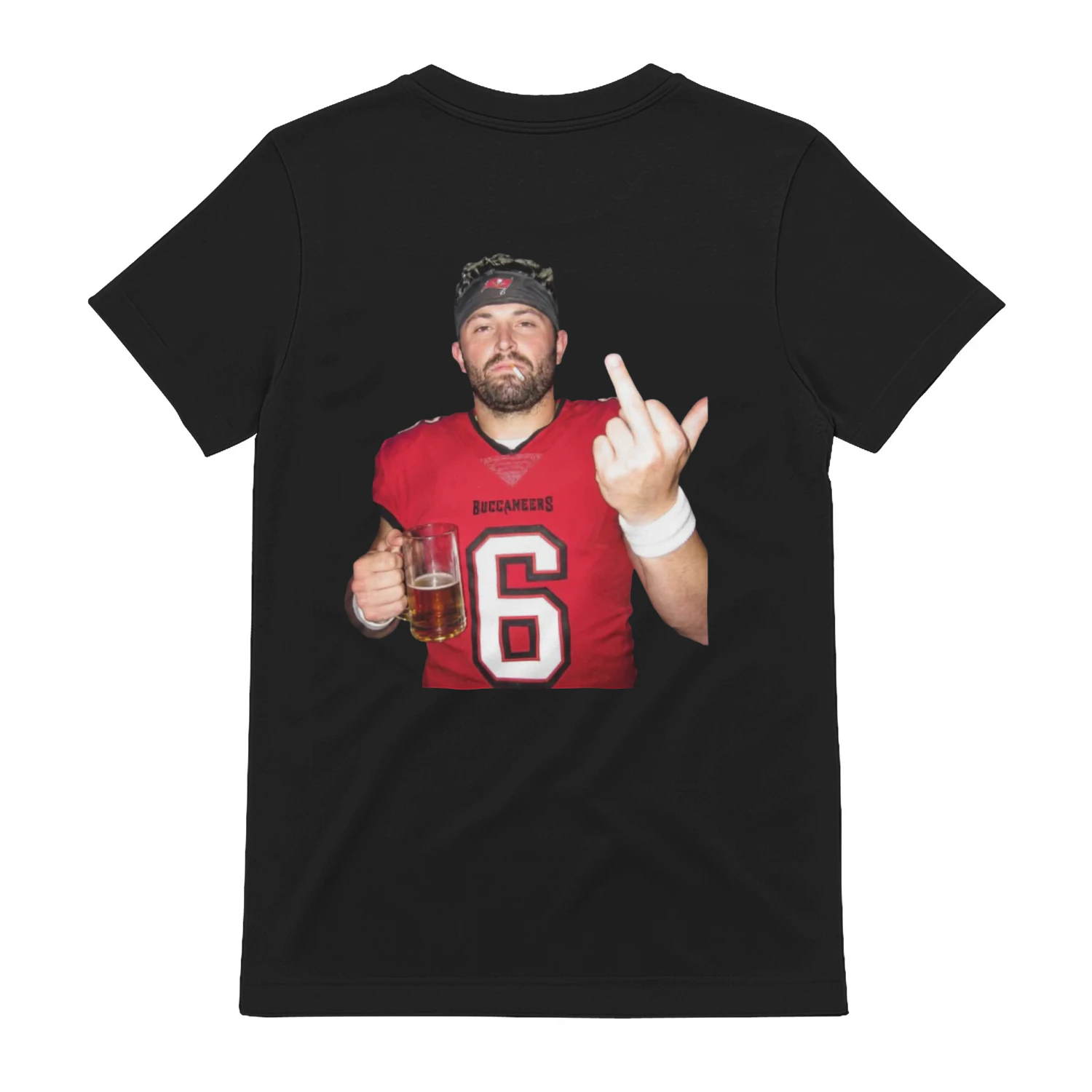 Baker Mayfield Smoking Cigarette and Beer Celebration Meme