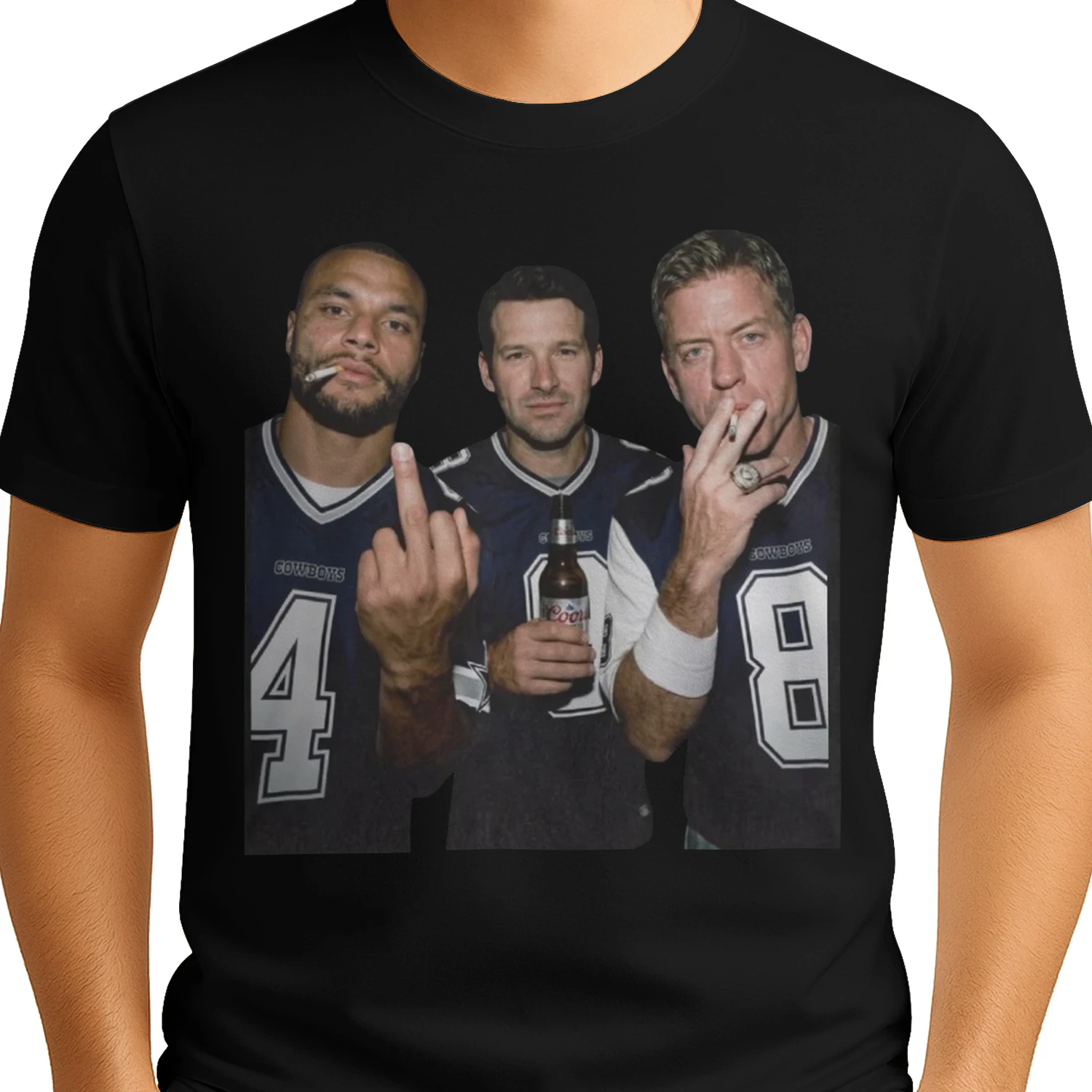 Vintage Dallas Football Quarterbacks Bootleg Retro Graphic