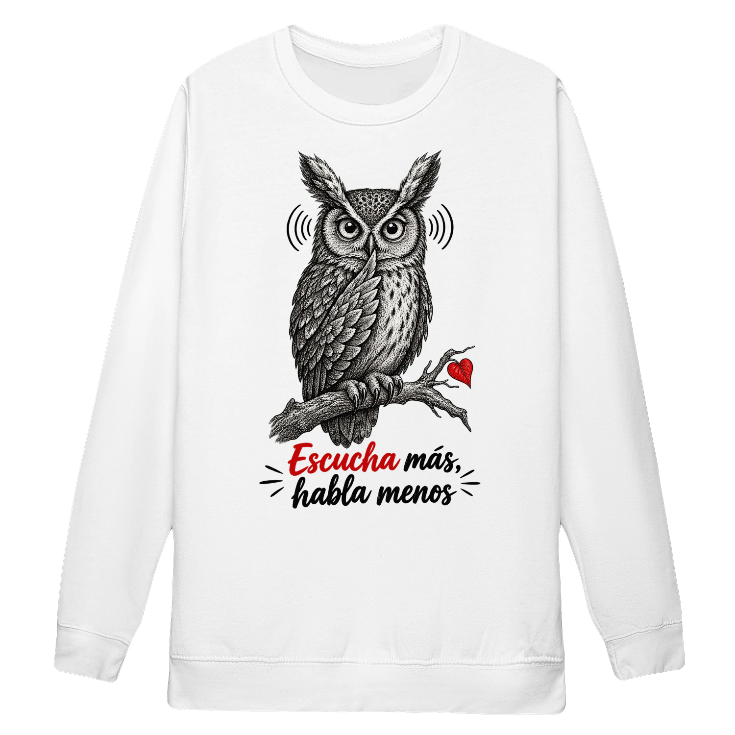Sudadera “Escucha más, habla menos”