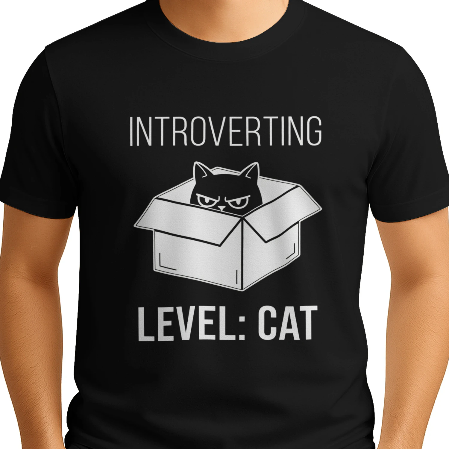 Introverting Level : Cat Classic Unisex T-shirt
