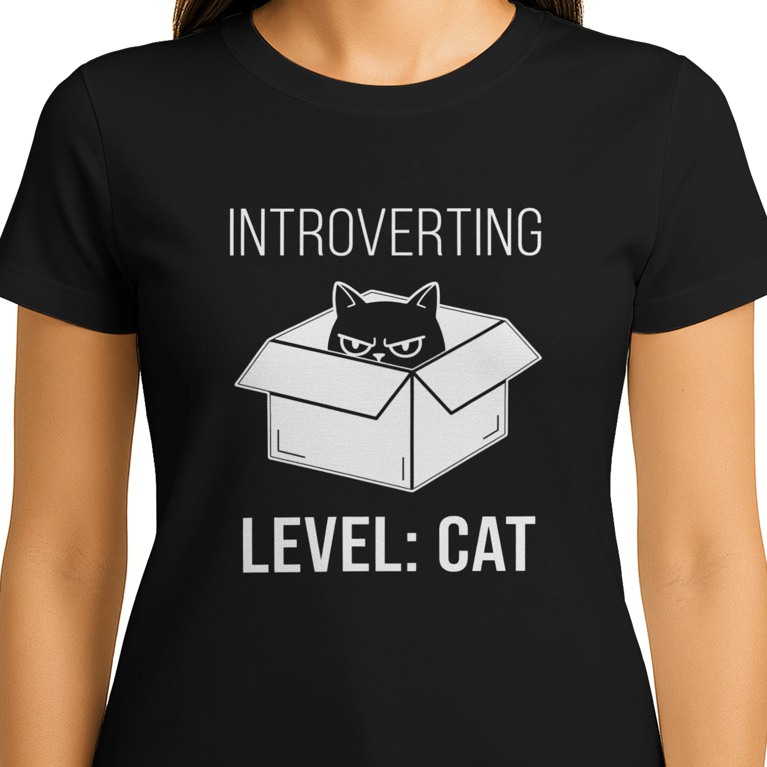 Introverting Level : Cat Classic Unisex T-shirt