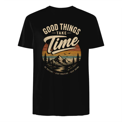 Good Things Take Time Vintage Mountain T-Shirt