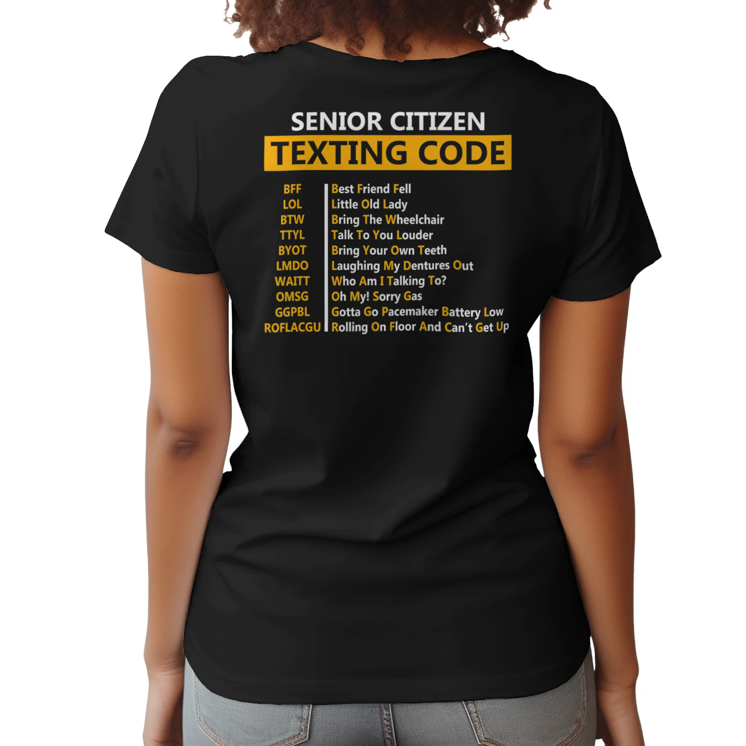 Senior Citizen's Texting Code