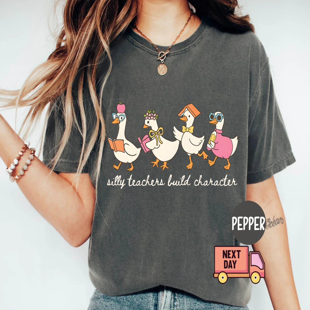 Silly Goose teacher t-shirt, back-to-school t-shirt, thank you gift for teachers, fun gift for teachers