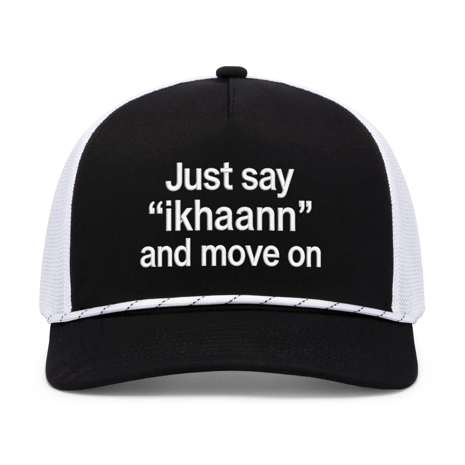Just say "ikhaann" and move on Casquette